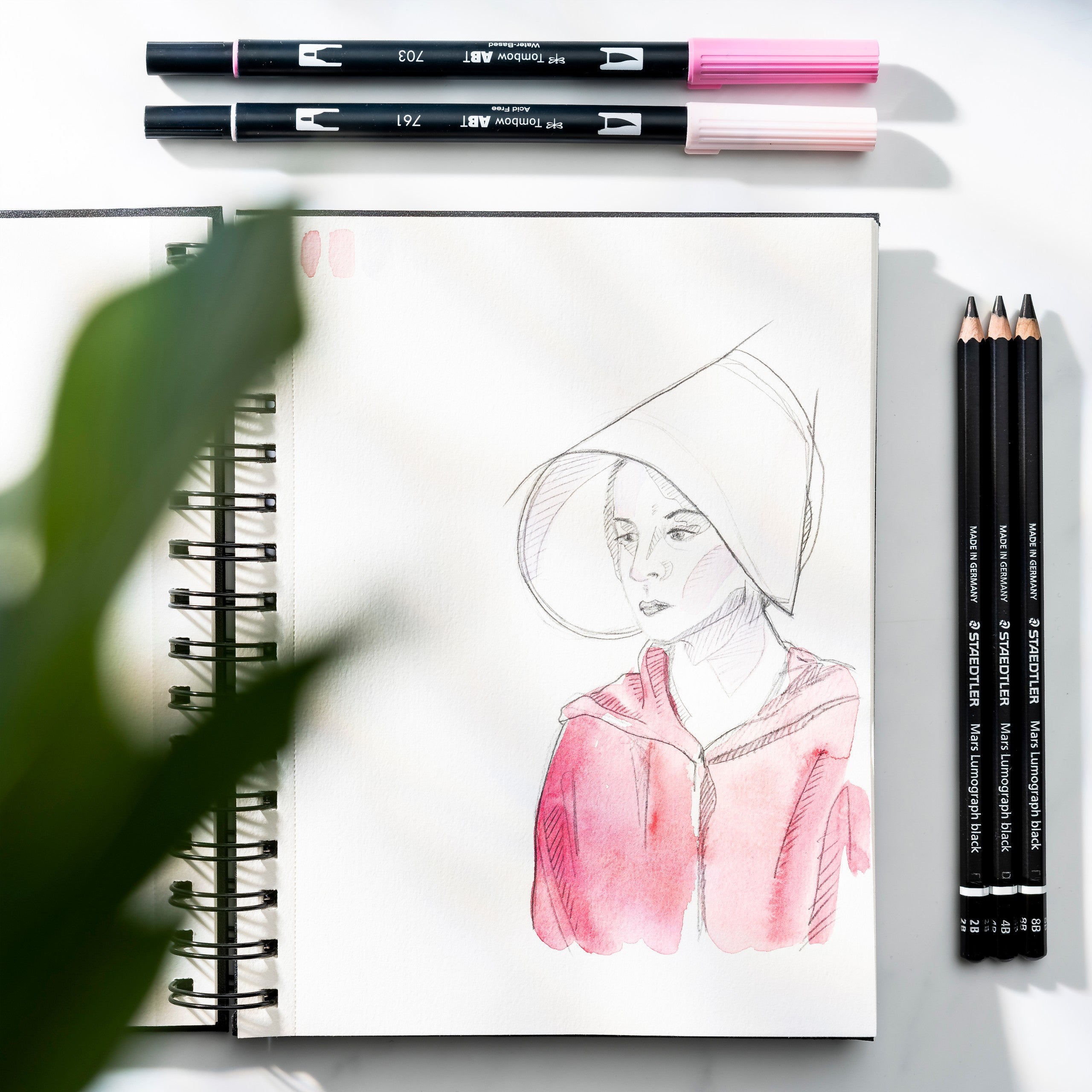 Skissebok A5 stående sort