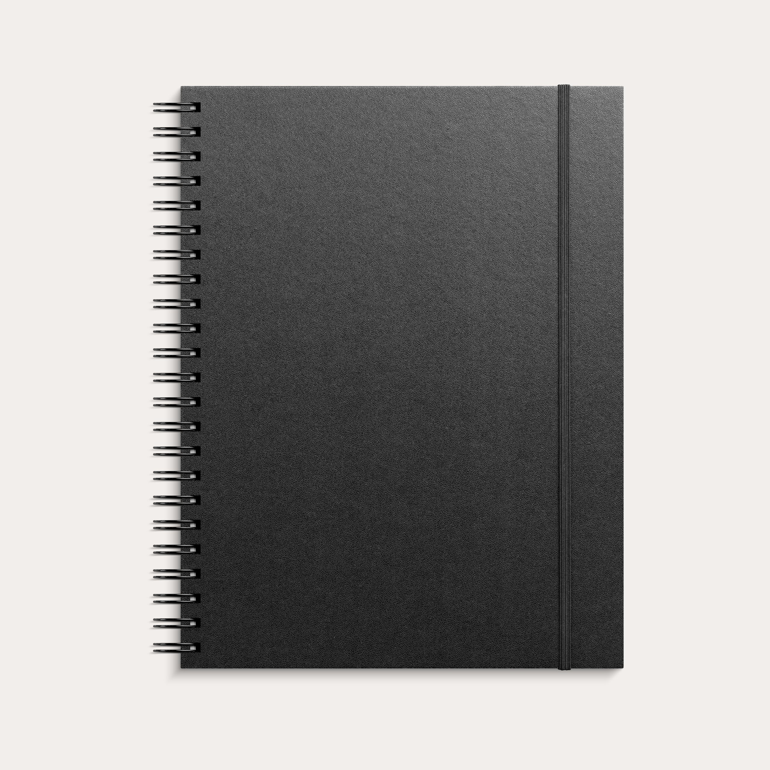 Skissebok A4 stående sort