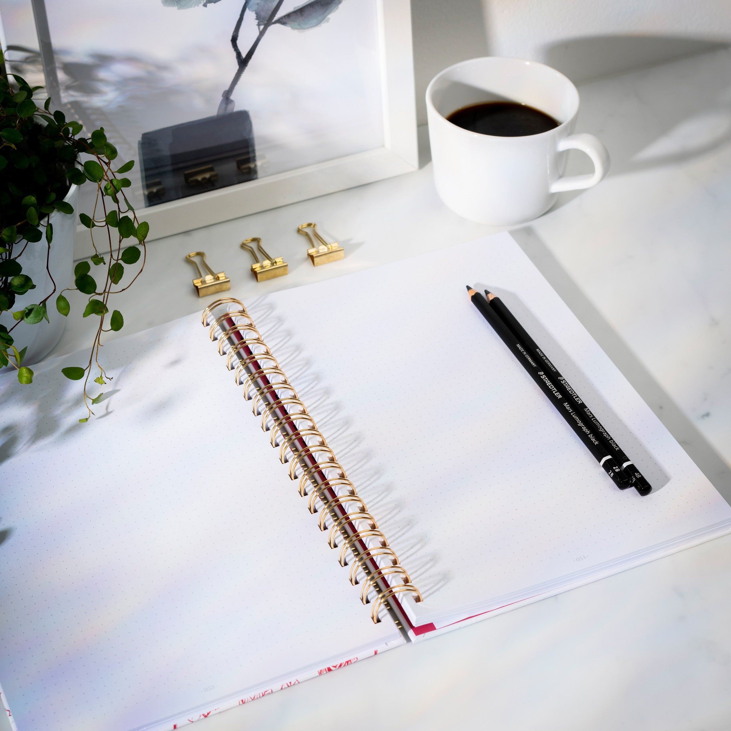 DotNotes B5 spiral Blomst