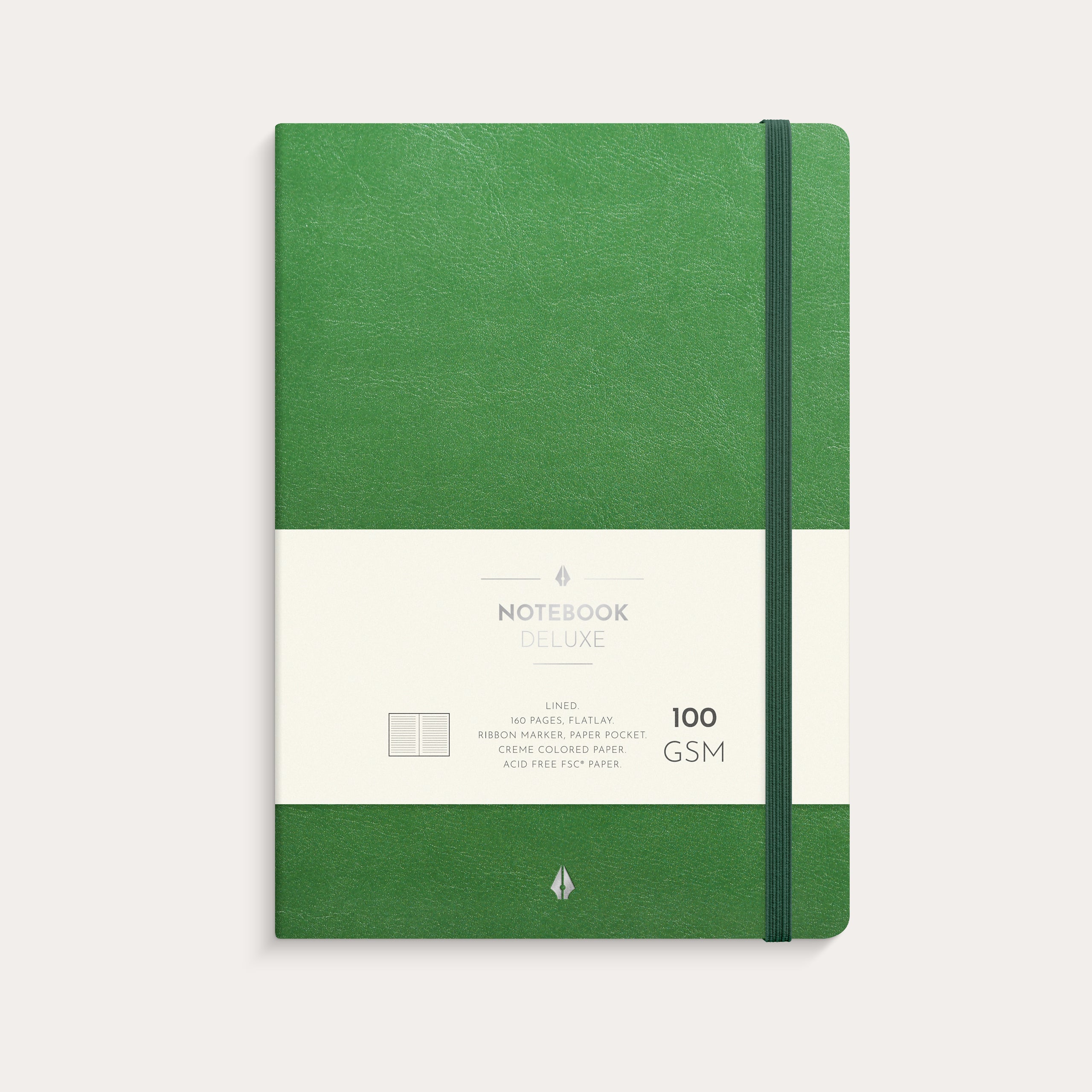 Notebook Deluxe A5 green