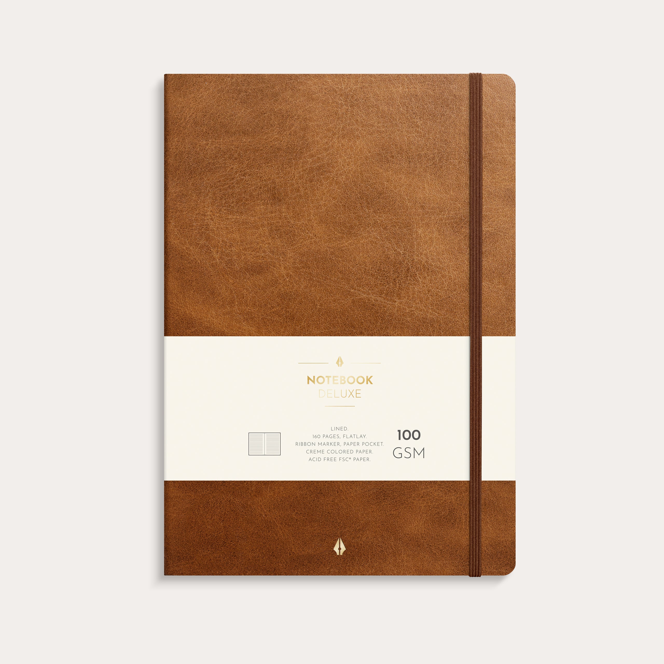 Notebook Deluxe B5 brown
