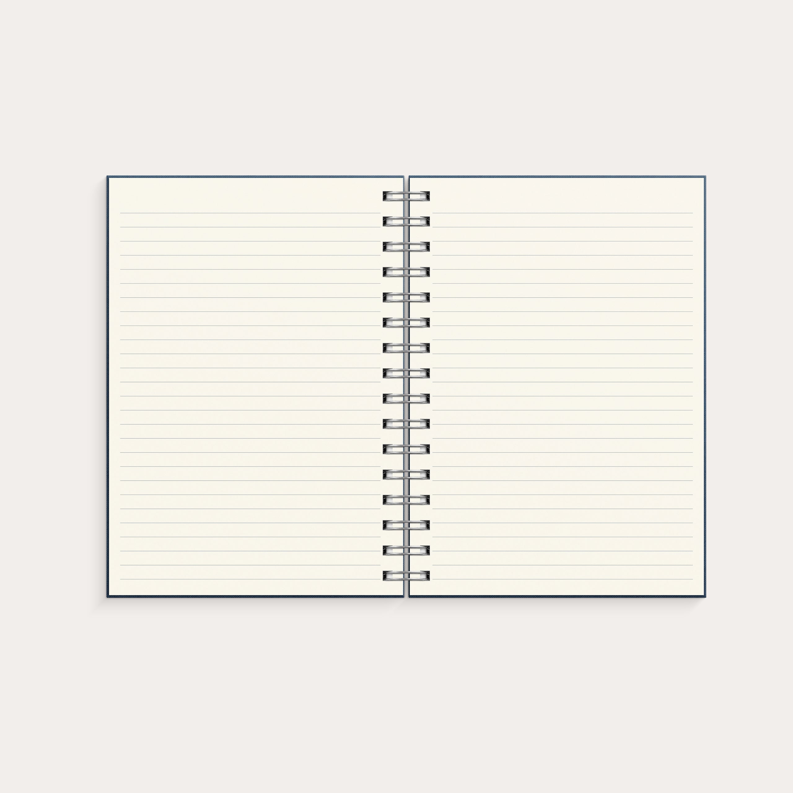 Notebook Textile dark blue lined A5