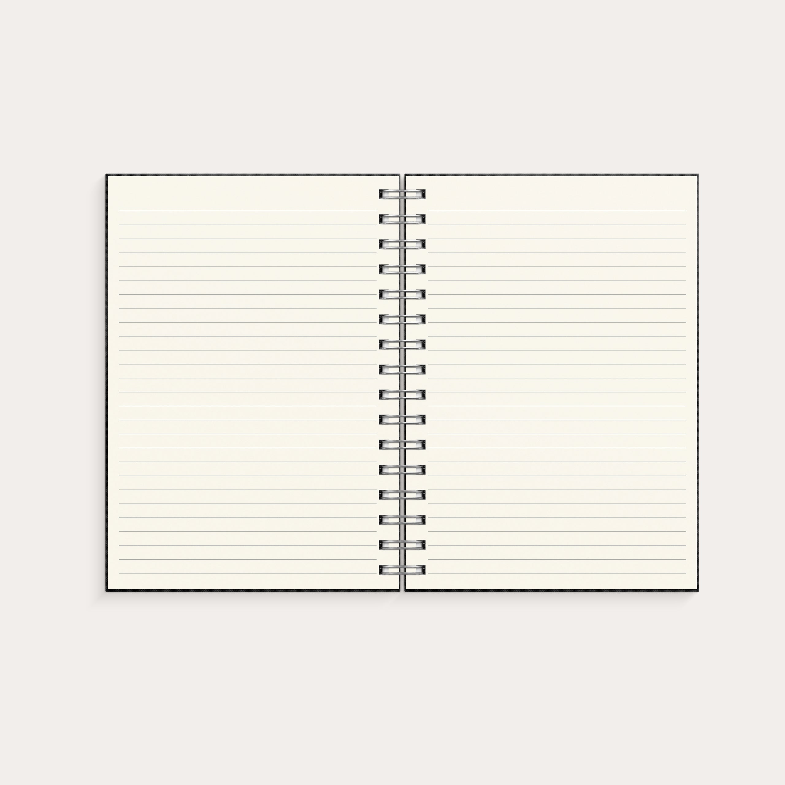 Notebook Textile black lined A5