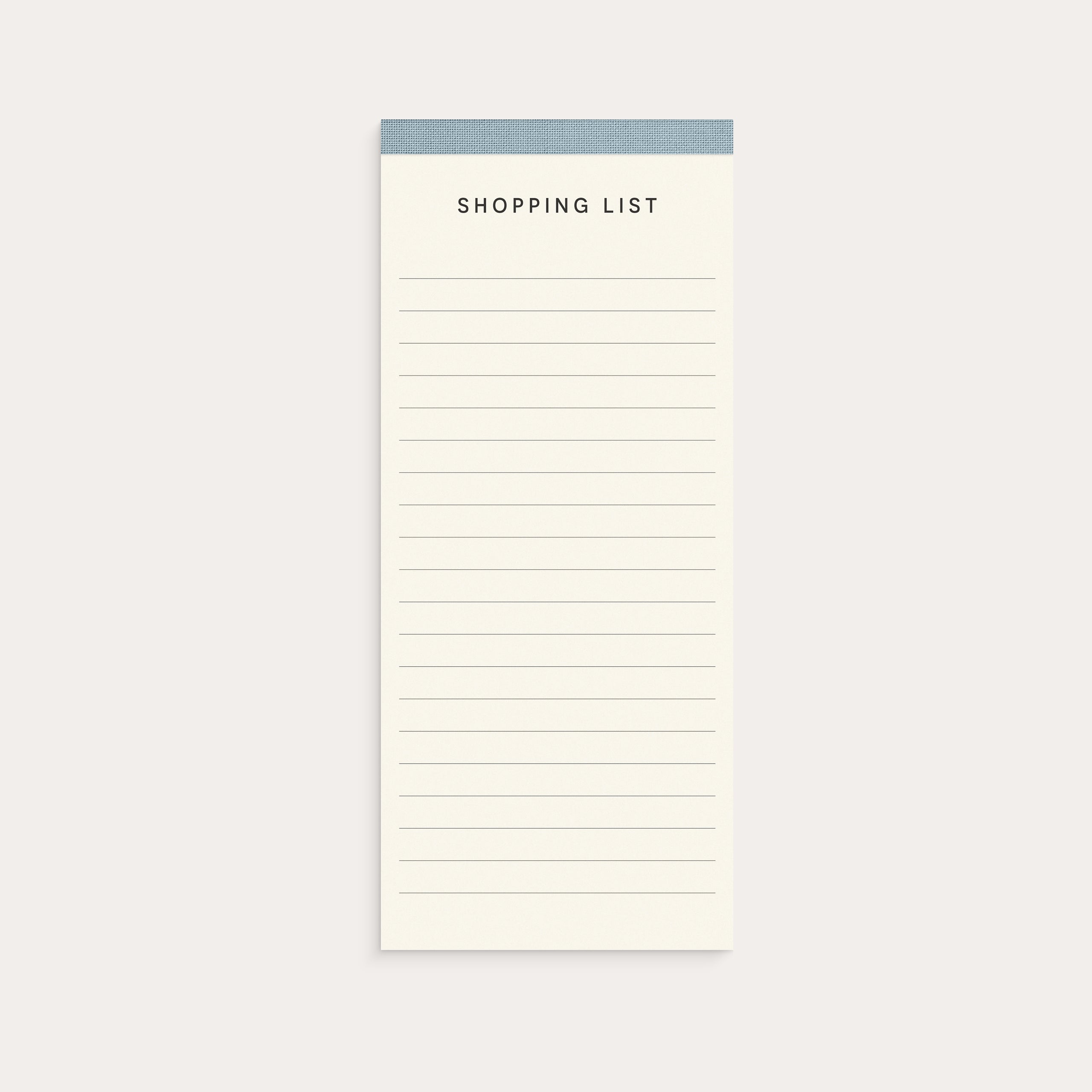 Shopping list Textile