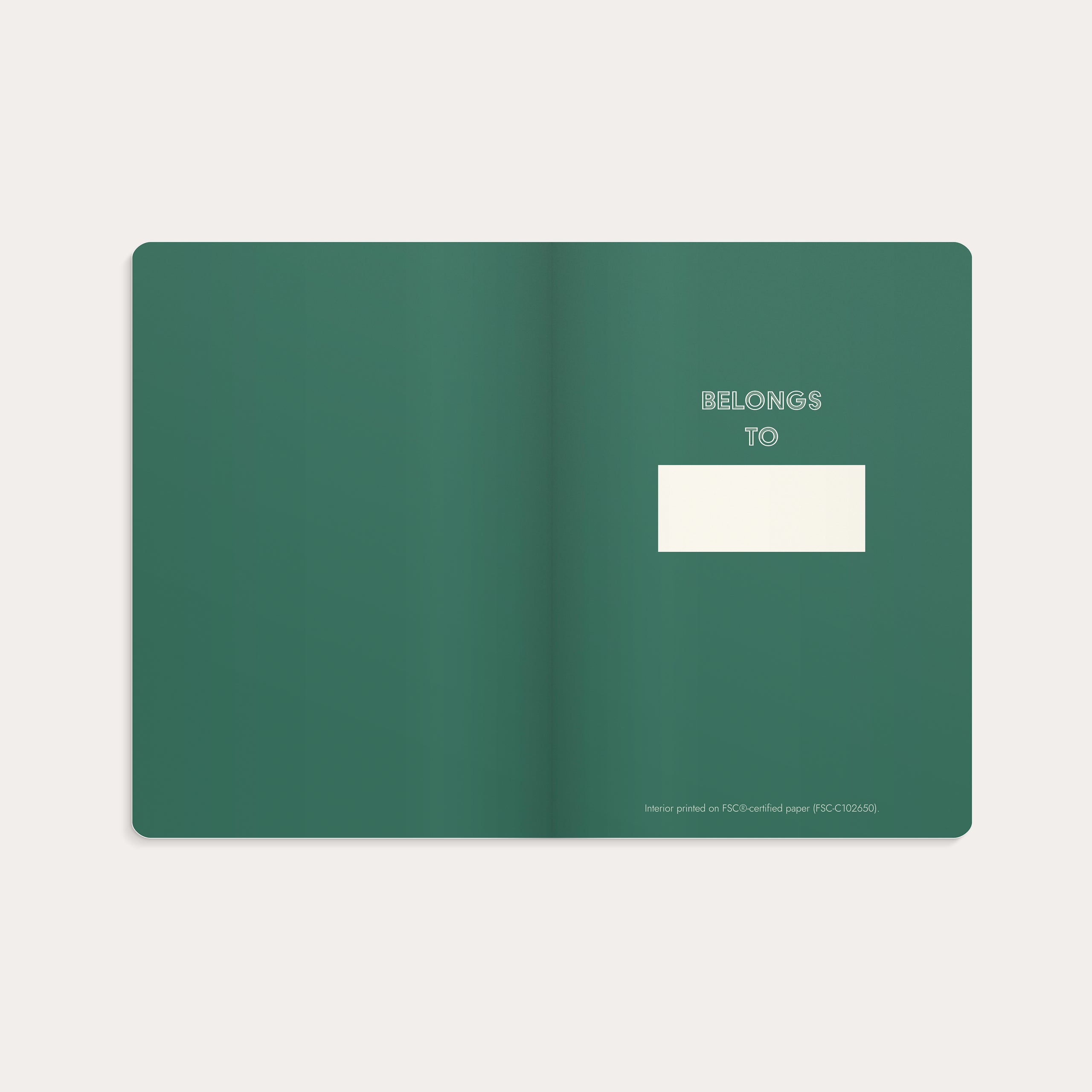 Notebook Deluxe A5 dark green