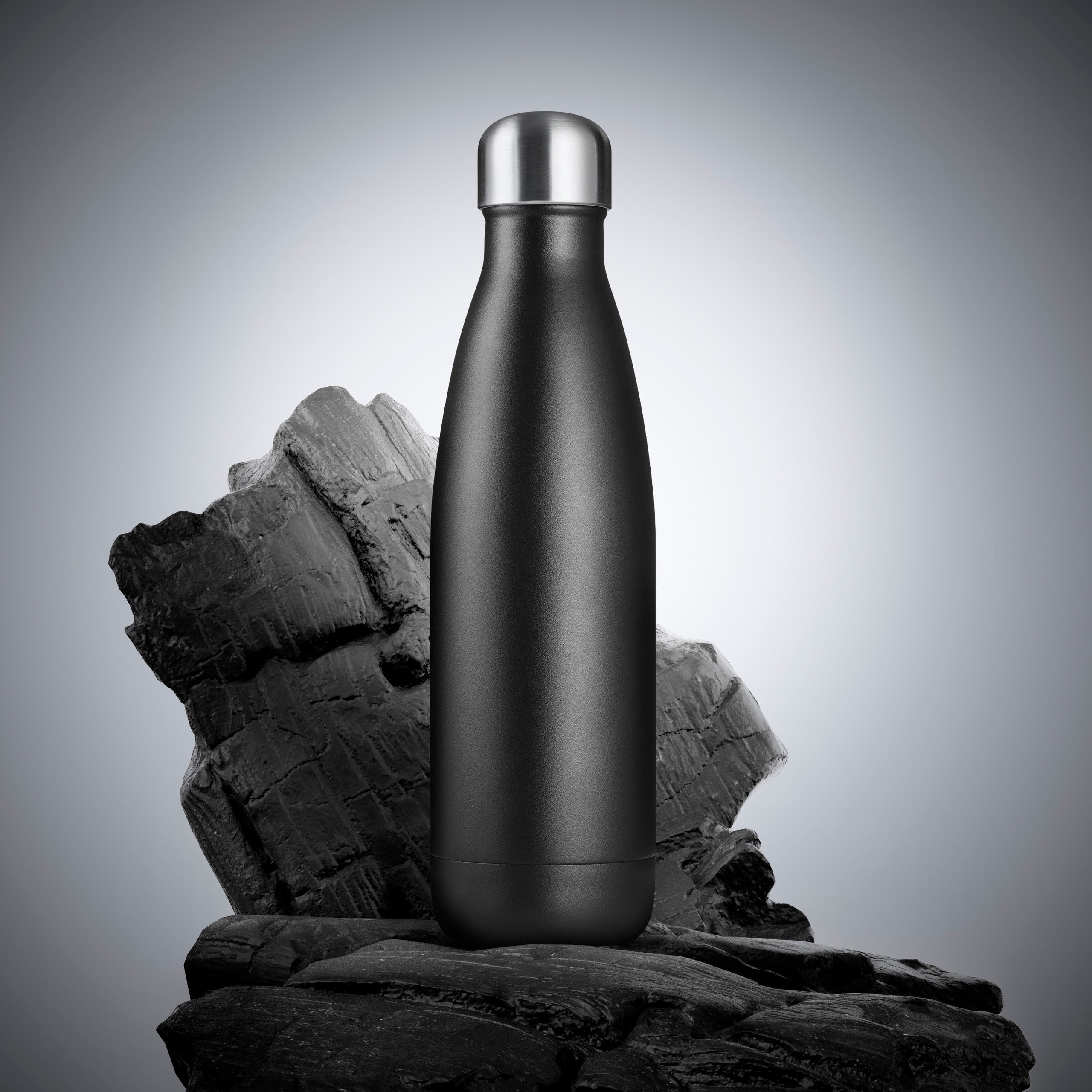 Thermo bottle Matte black