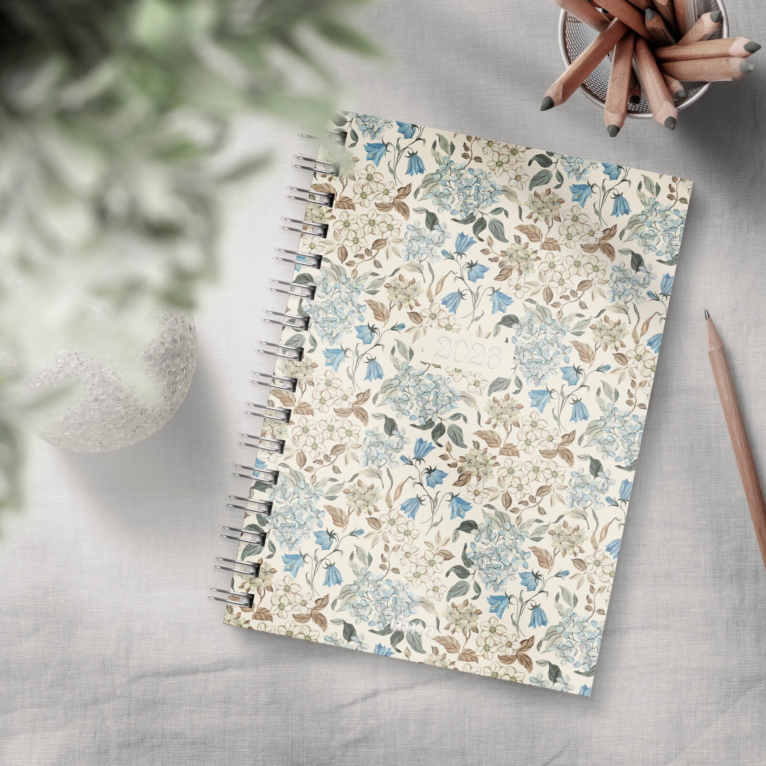 Dagbok 2026 Time A5 Blomst