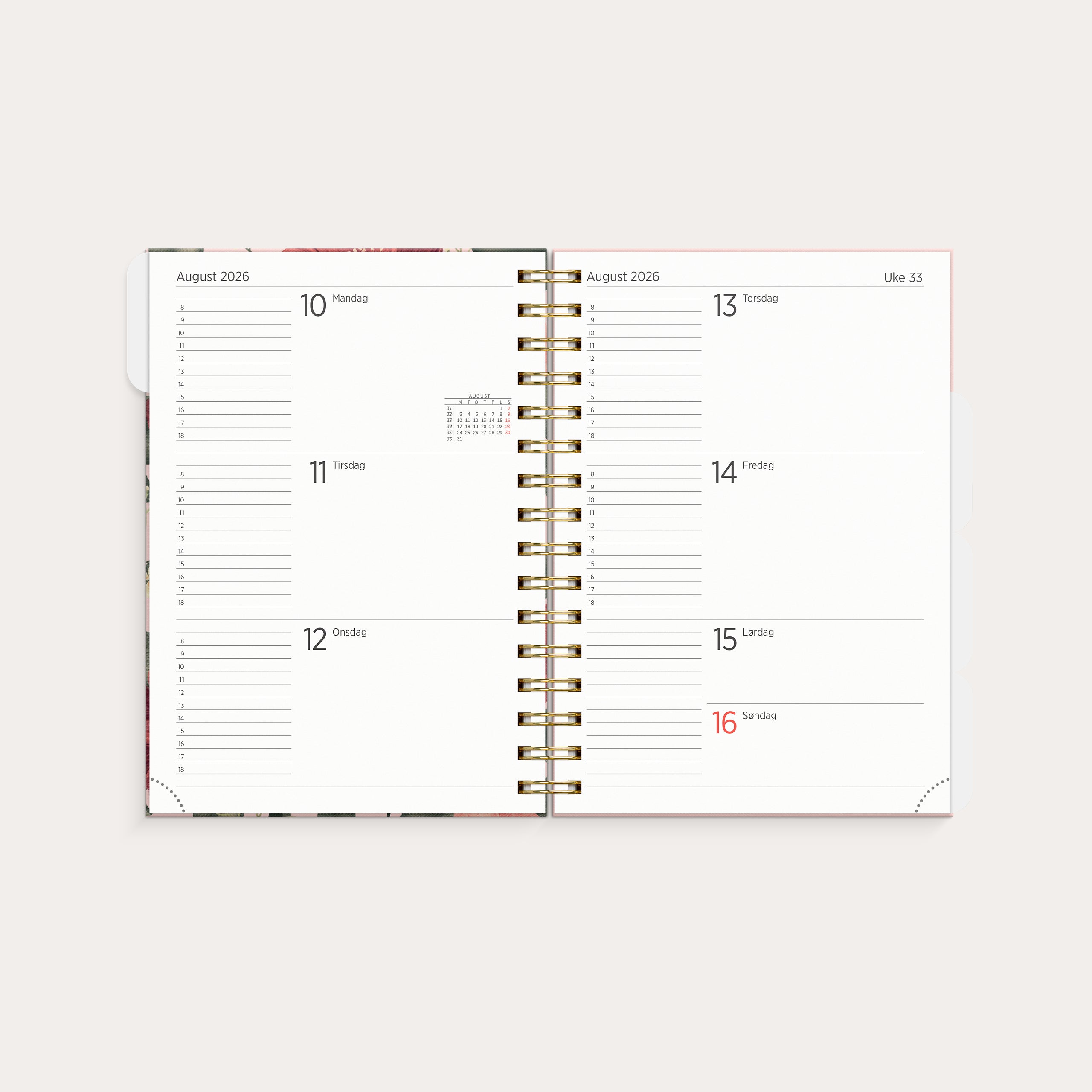 Leo Organizer & Notes Villrose 2026