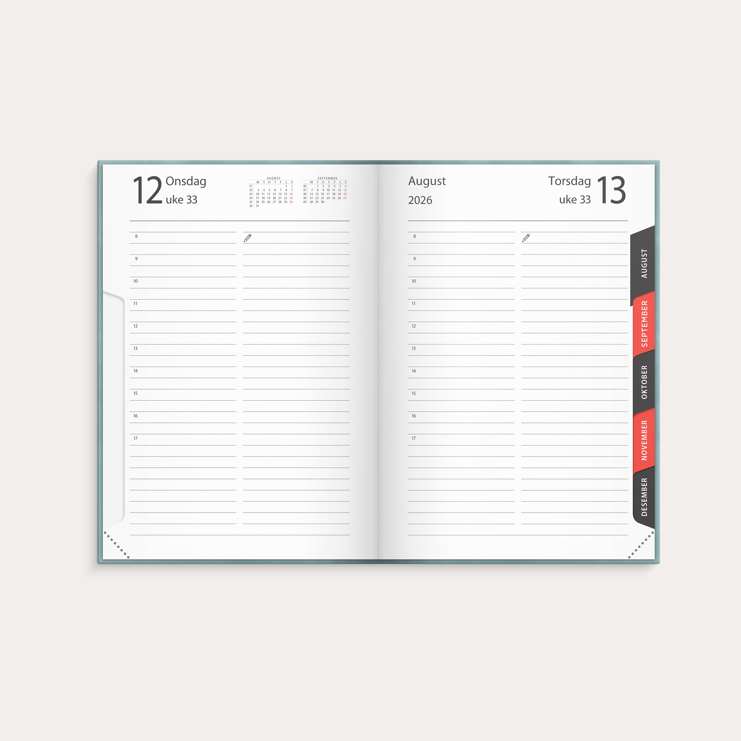 Dagbok 2026 Libra Colore Blå