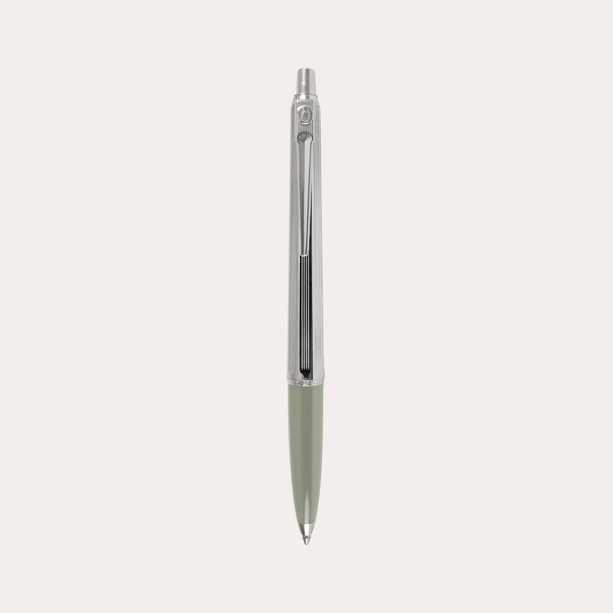 Ballpoint pen Epoca Chrome olive green