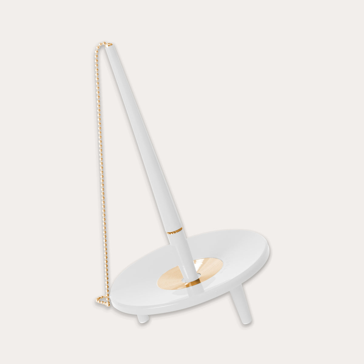 Kulepenn Desk Set Premium hvit