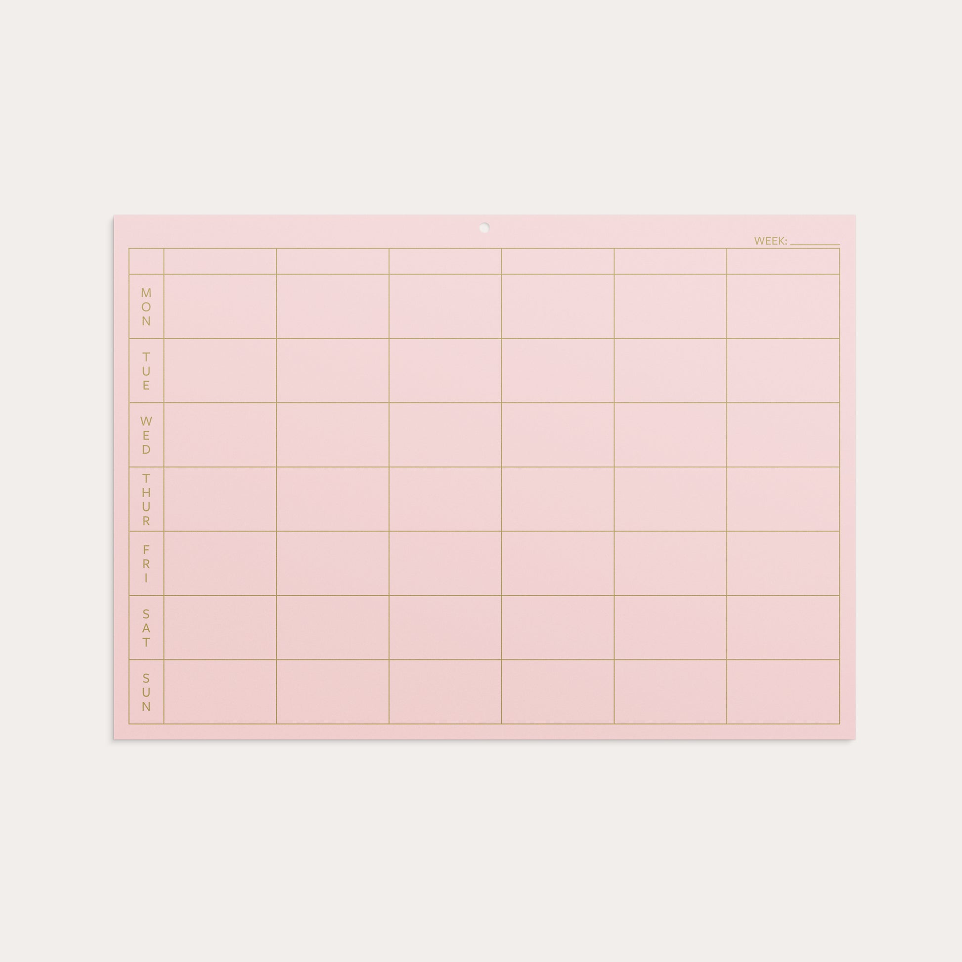 Weekly planner Color – detail view