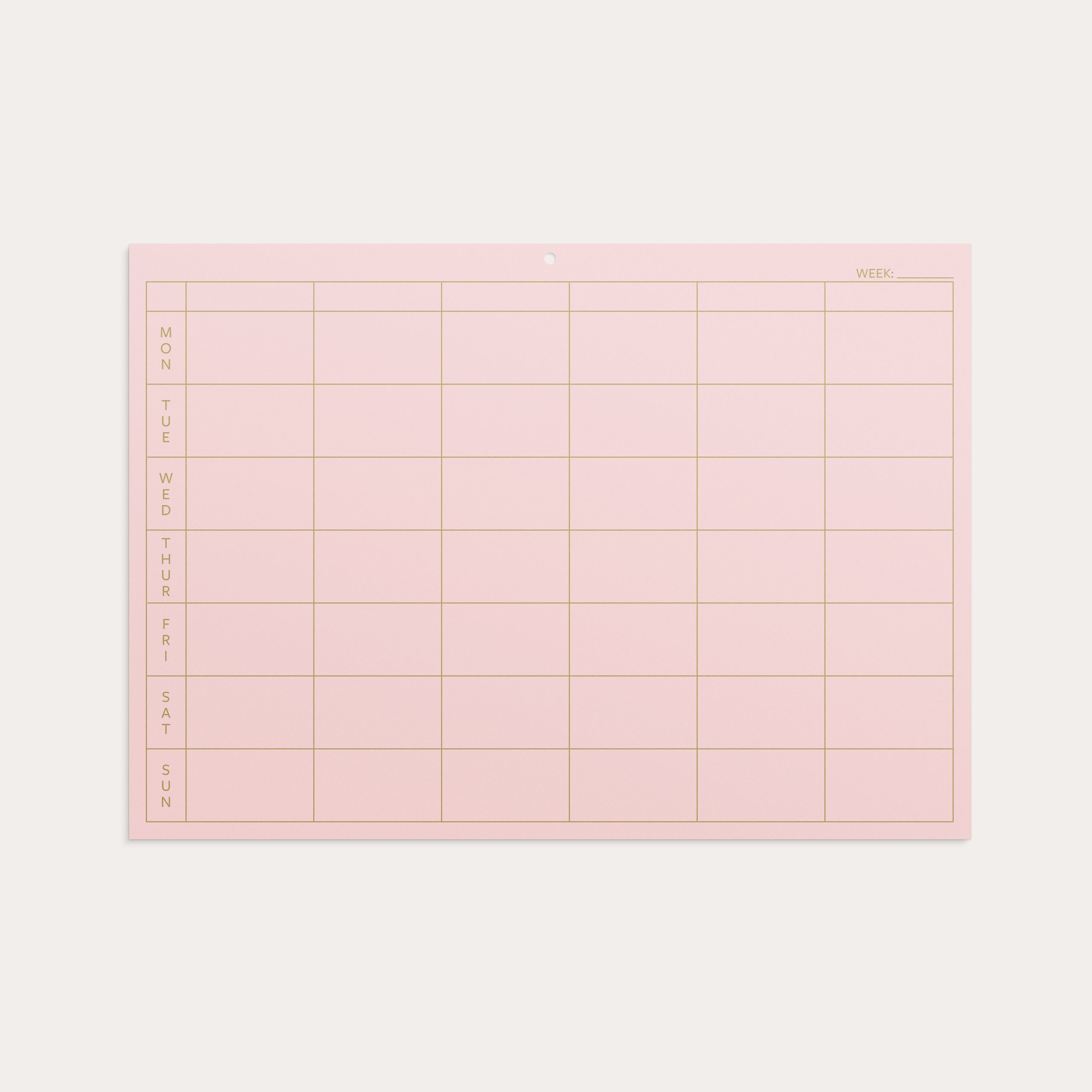 Weekly planner Color – detail view