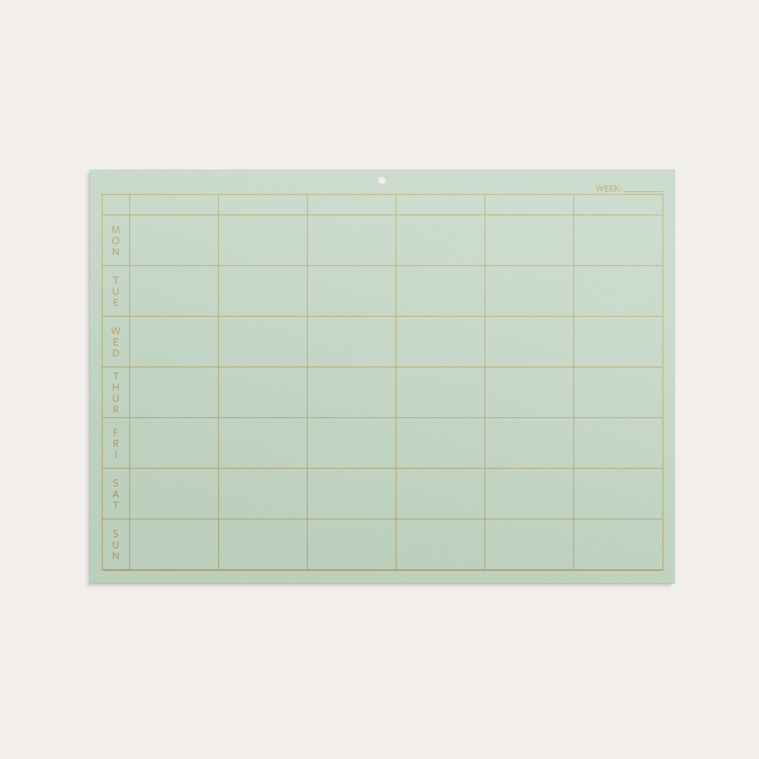 Weekly planner Color – detail view