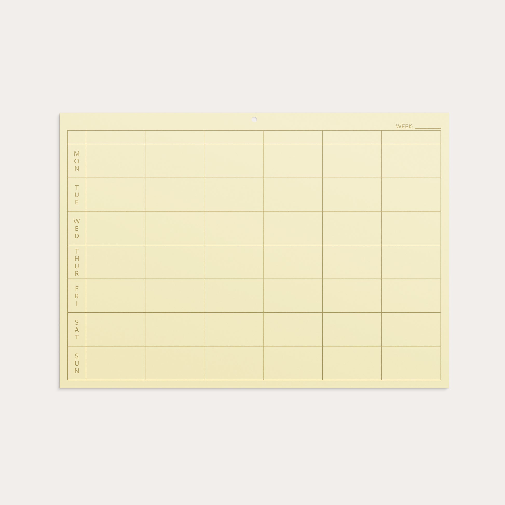 Weekly planner Color – detail view