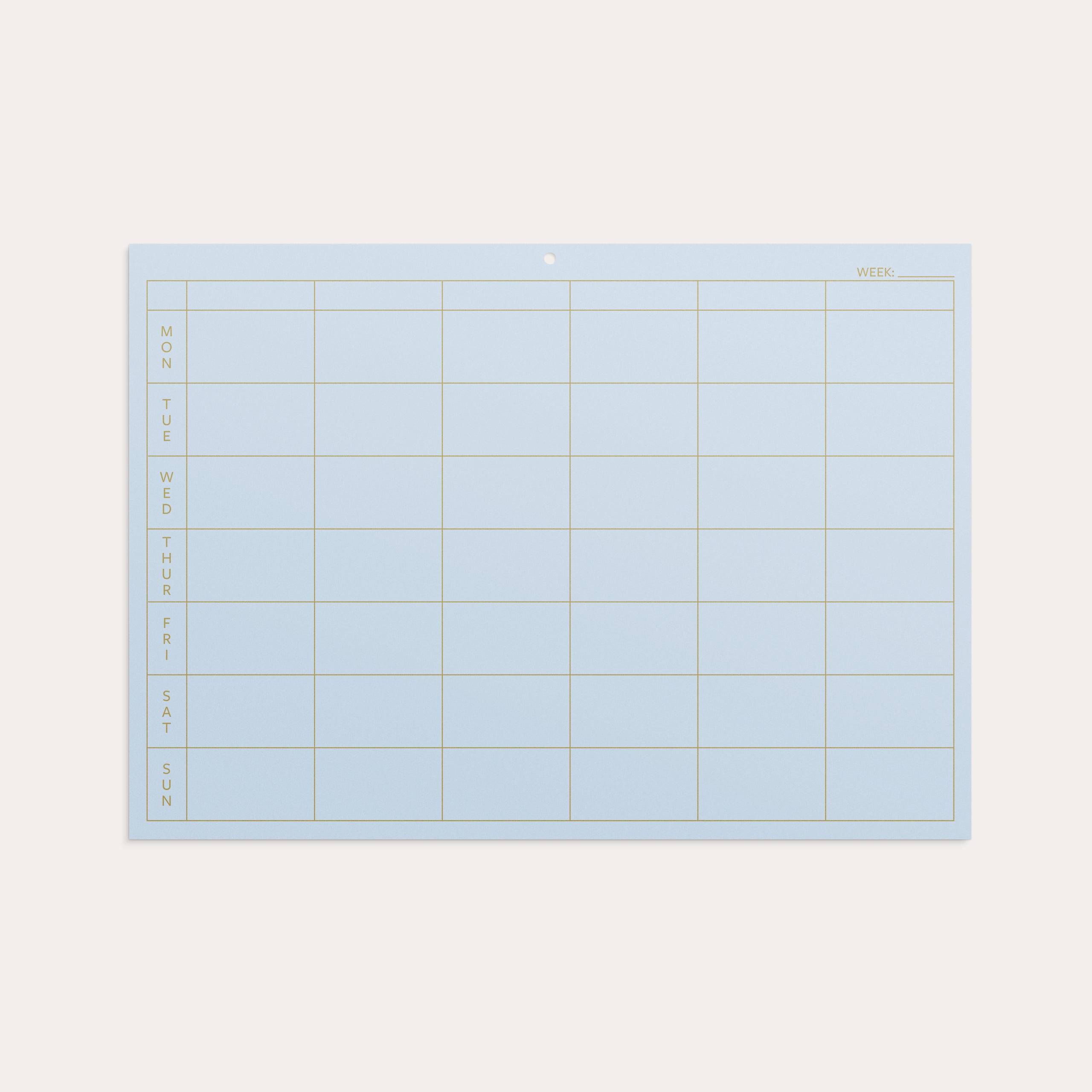 Weekly planner Color