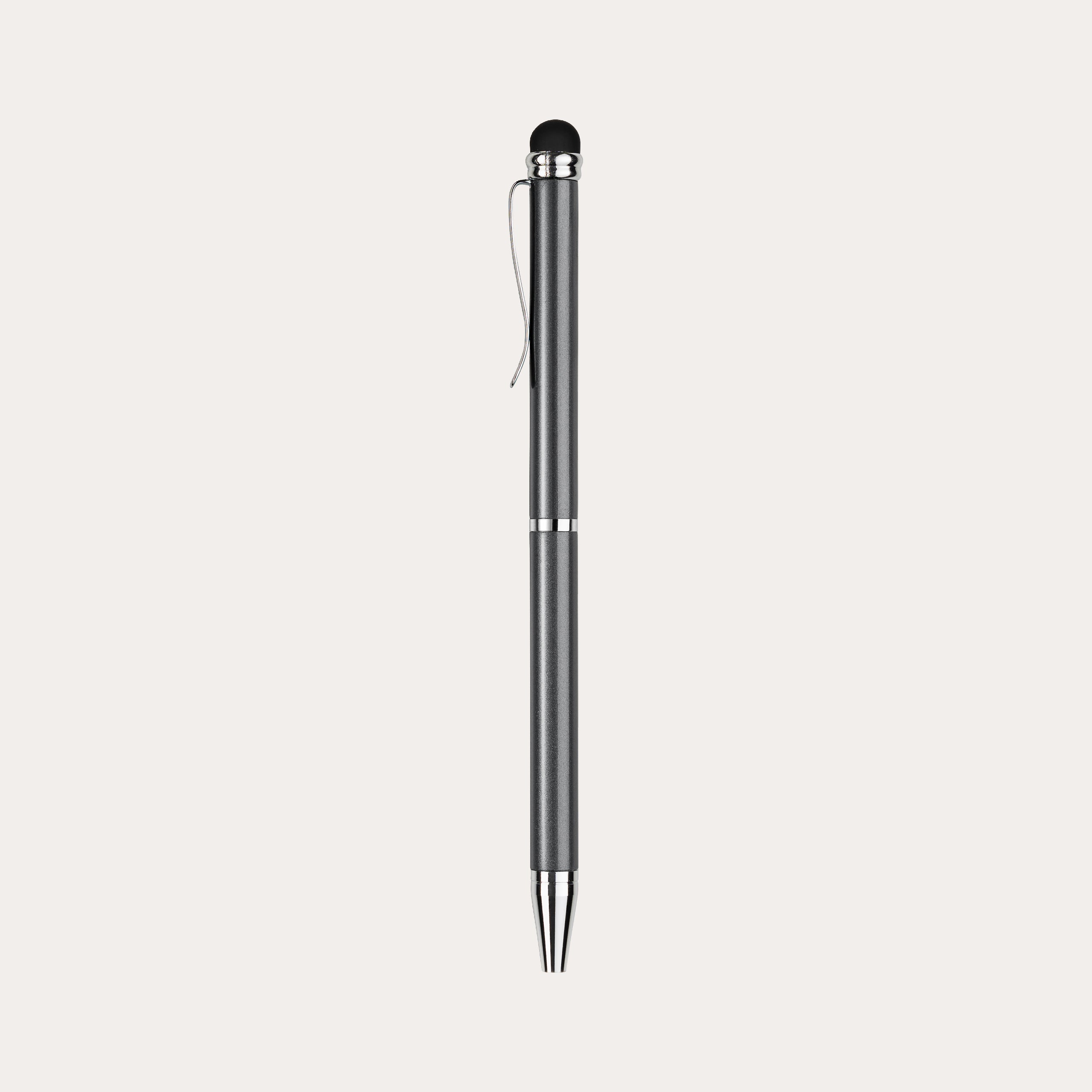 Ballpoint Pen Mini Touch Metallic Grey