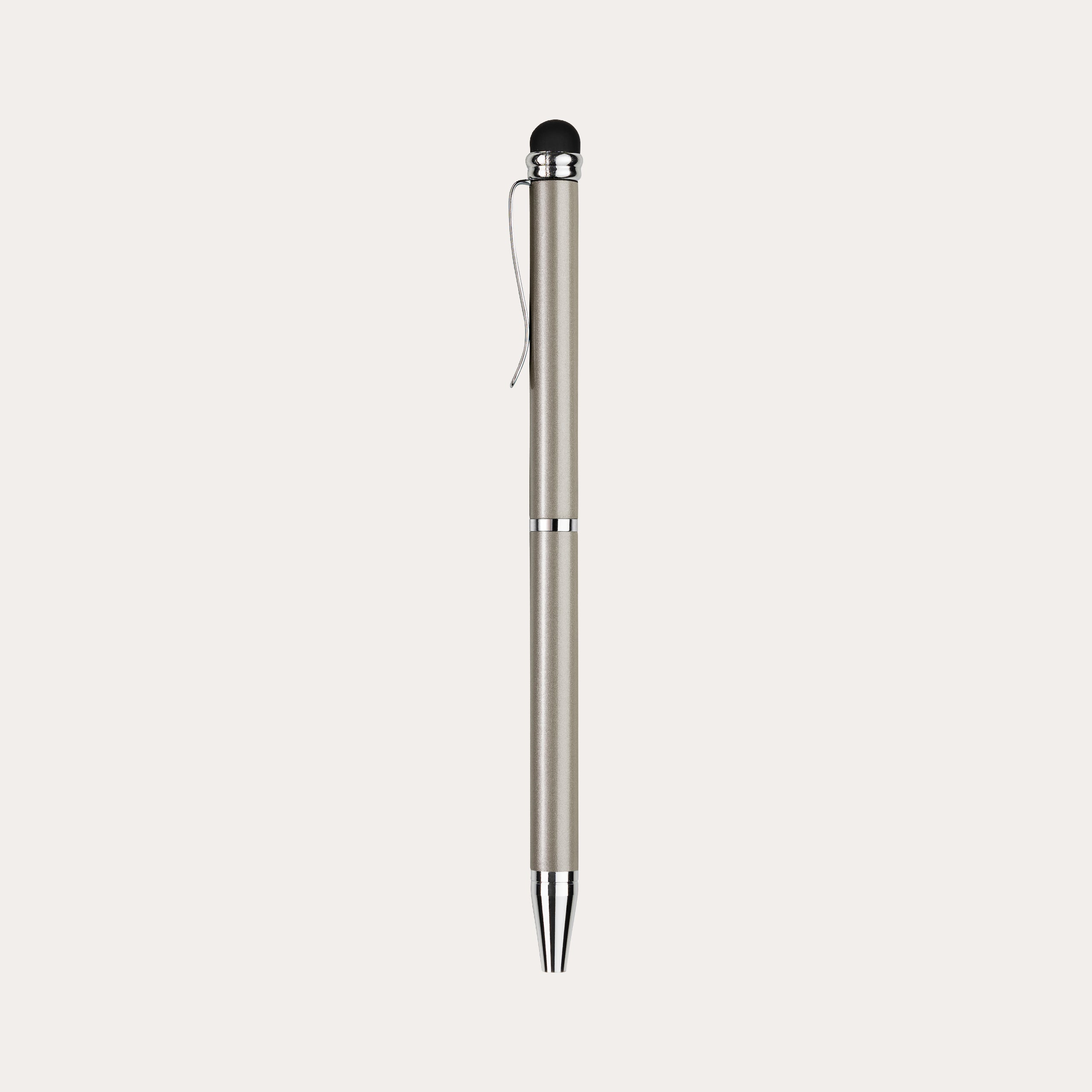 Ballpoint Pen Mini Touch Metallic Light Grey