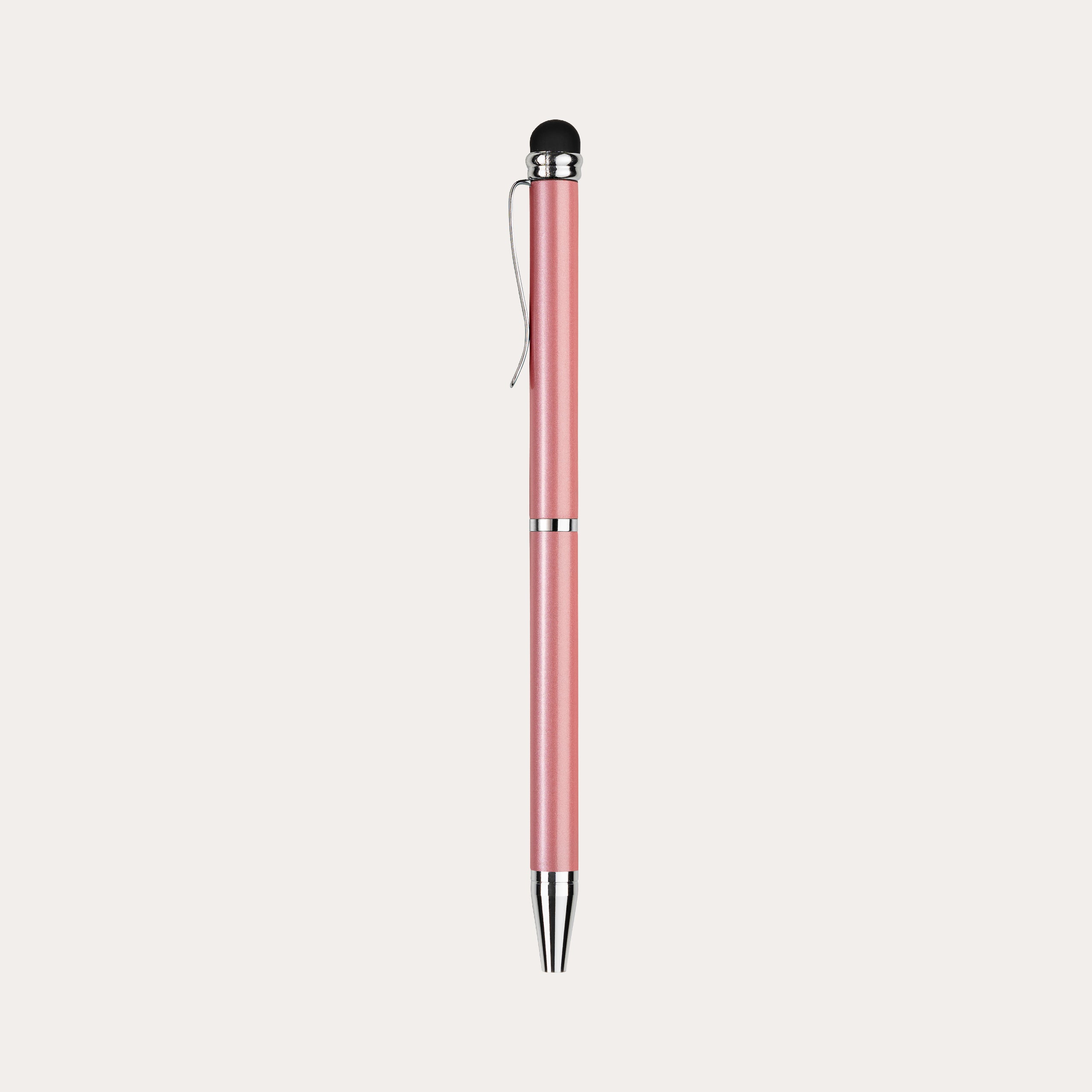 Kulepenn mini med touchfunktion Pink Metallic