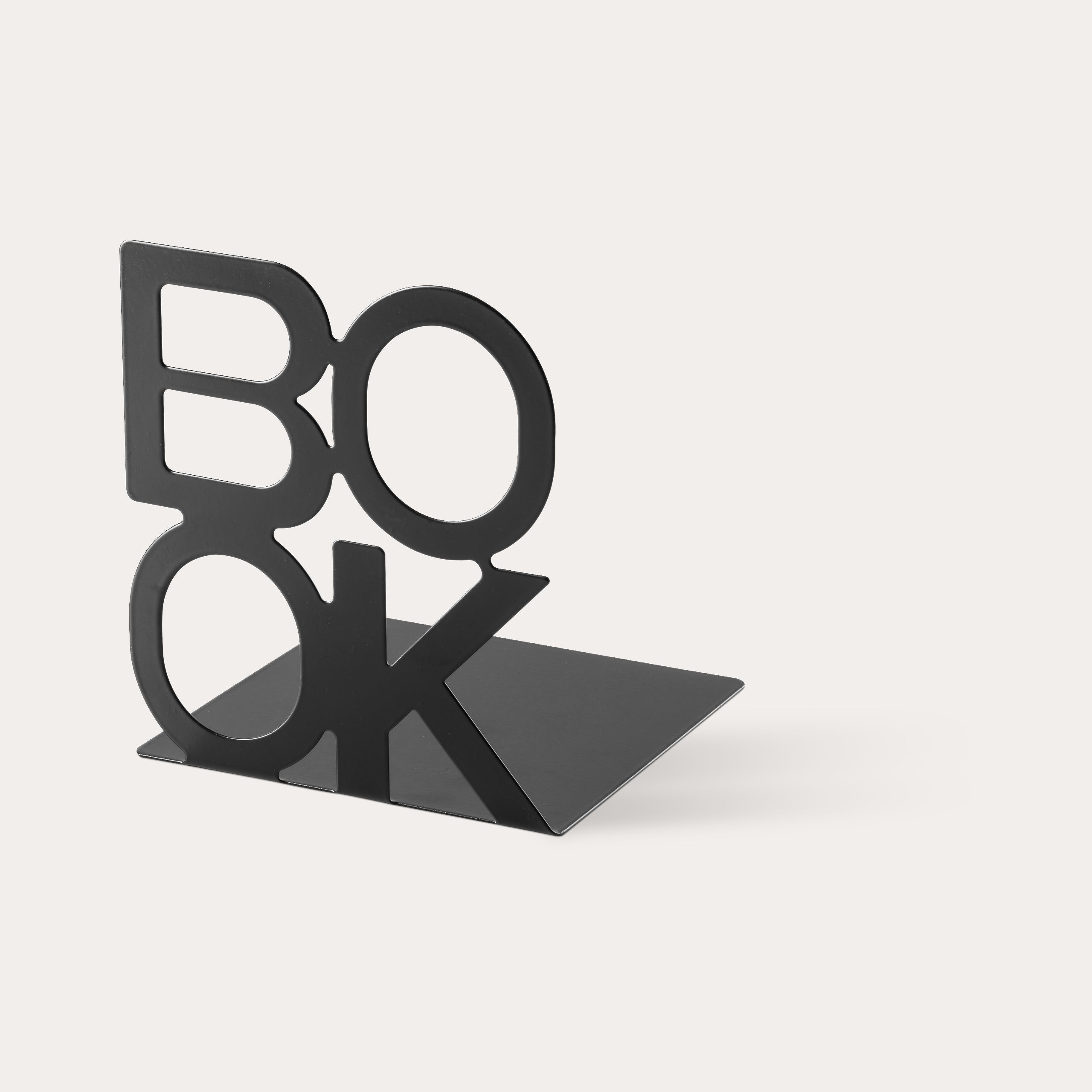 Bokstøtte BOOK sort 2-pk