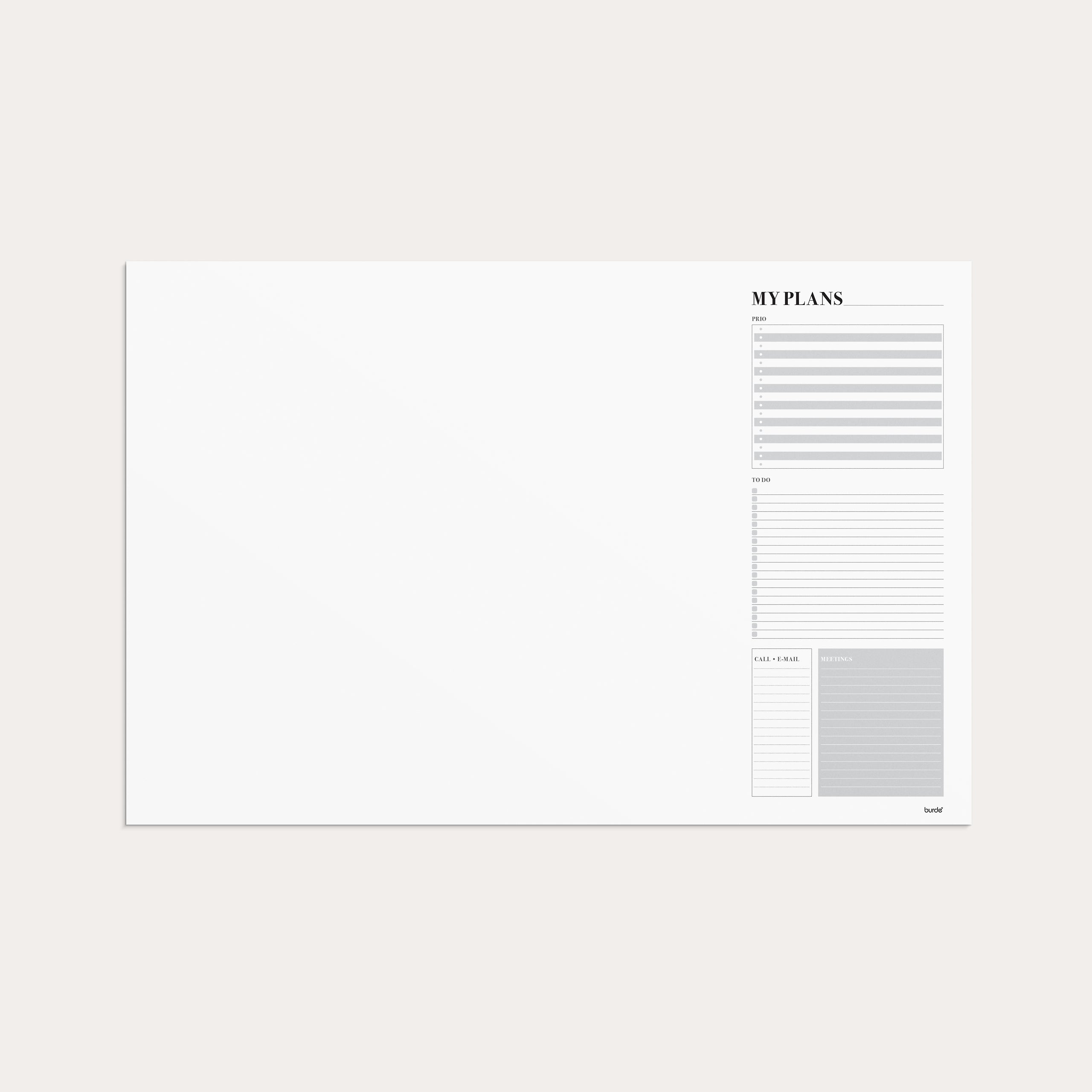 Skriveunderlag Get it done