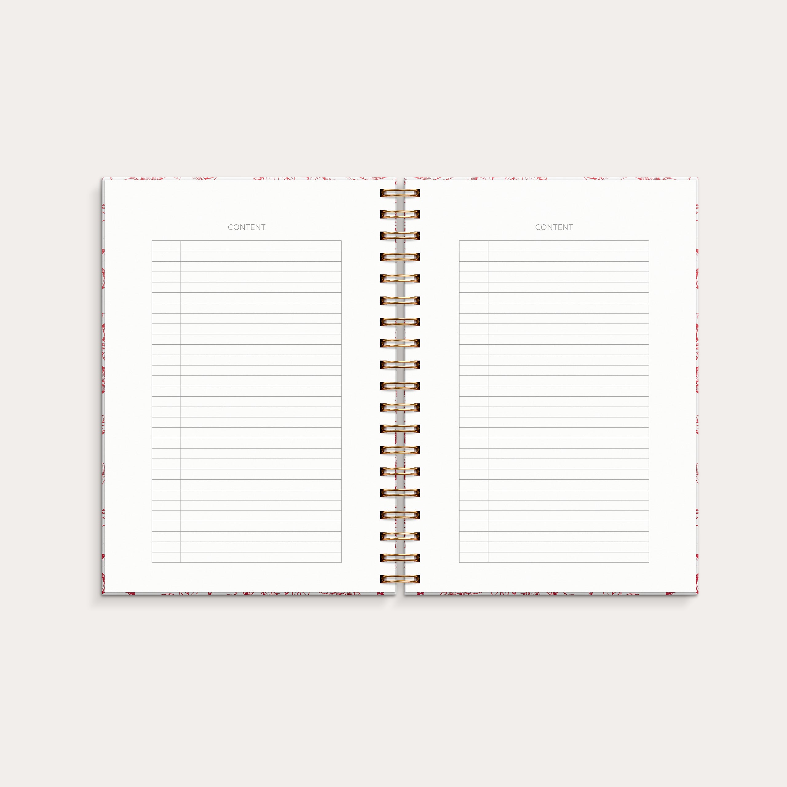 DotNotes B5 spiral Blomst