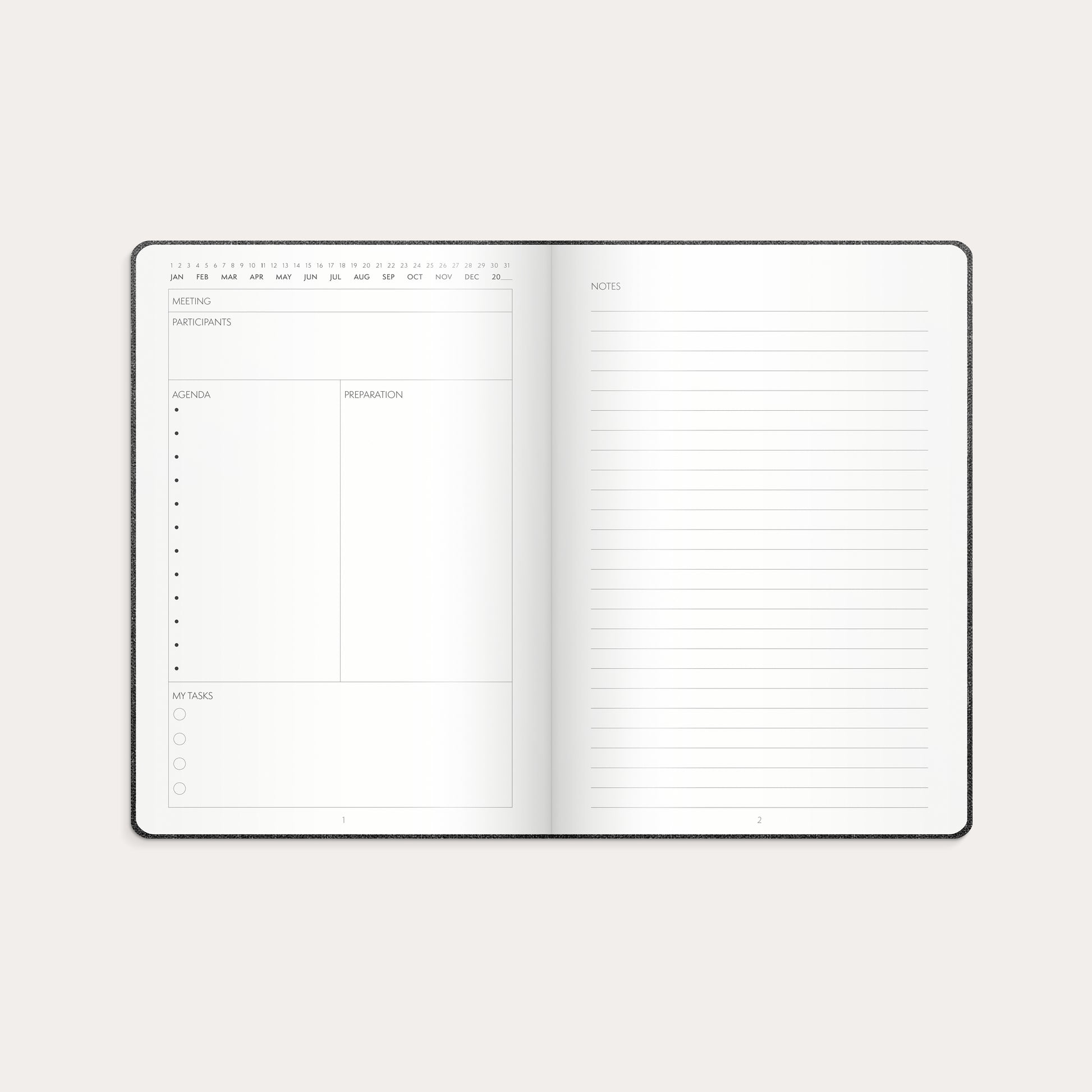 Meeting journal – detail view