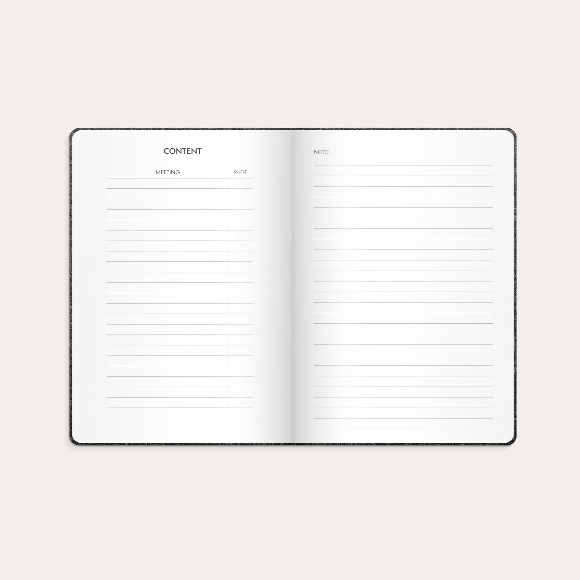 Meeting journal – detail view