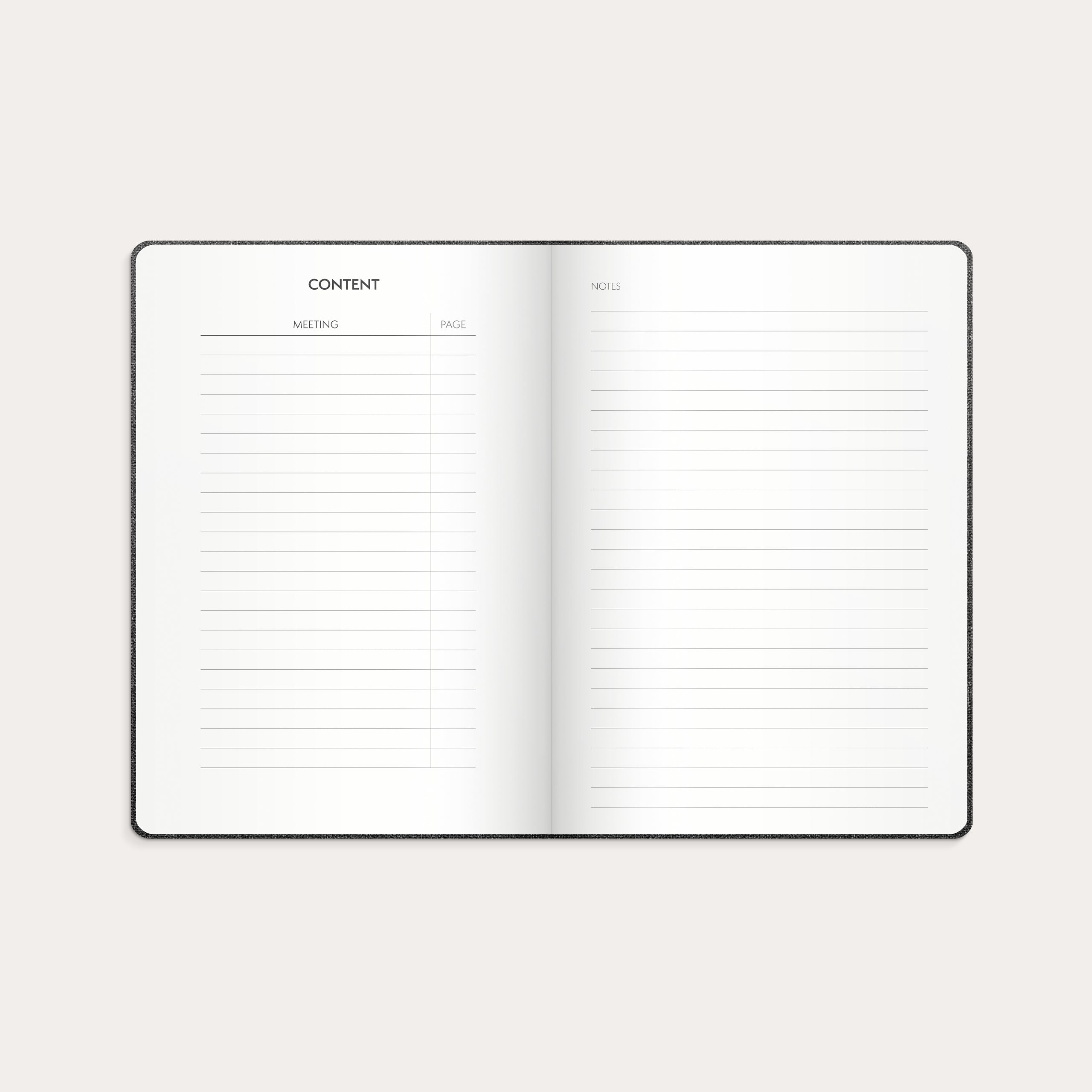 Meeting journal – detail view