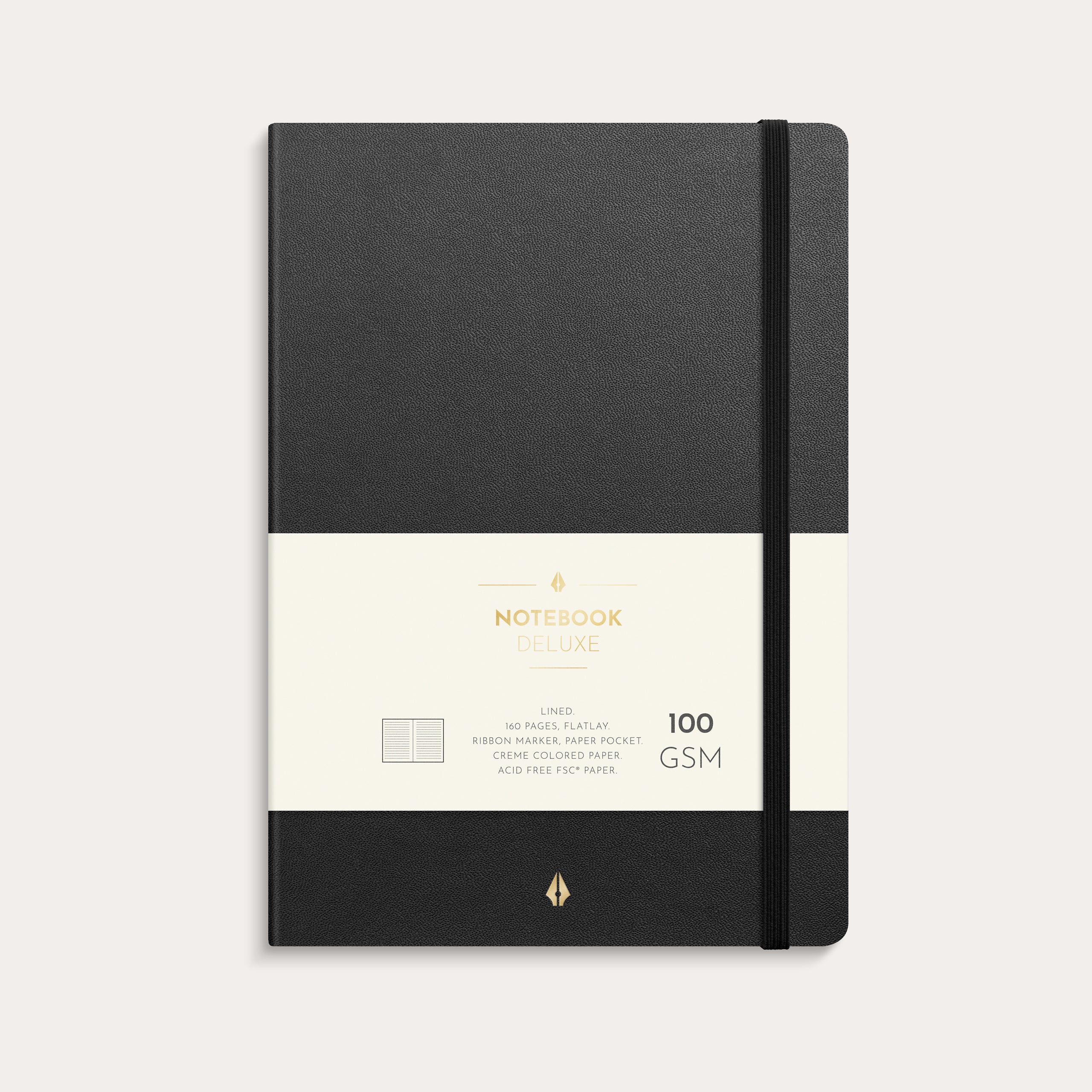 Notebook Deluxe A5 black