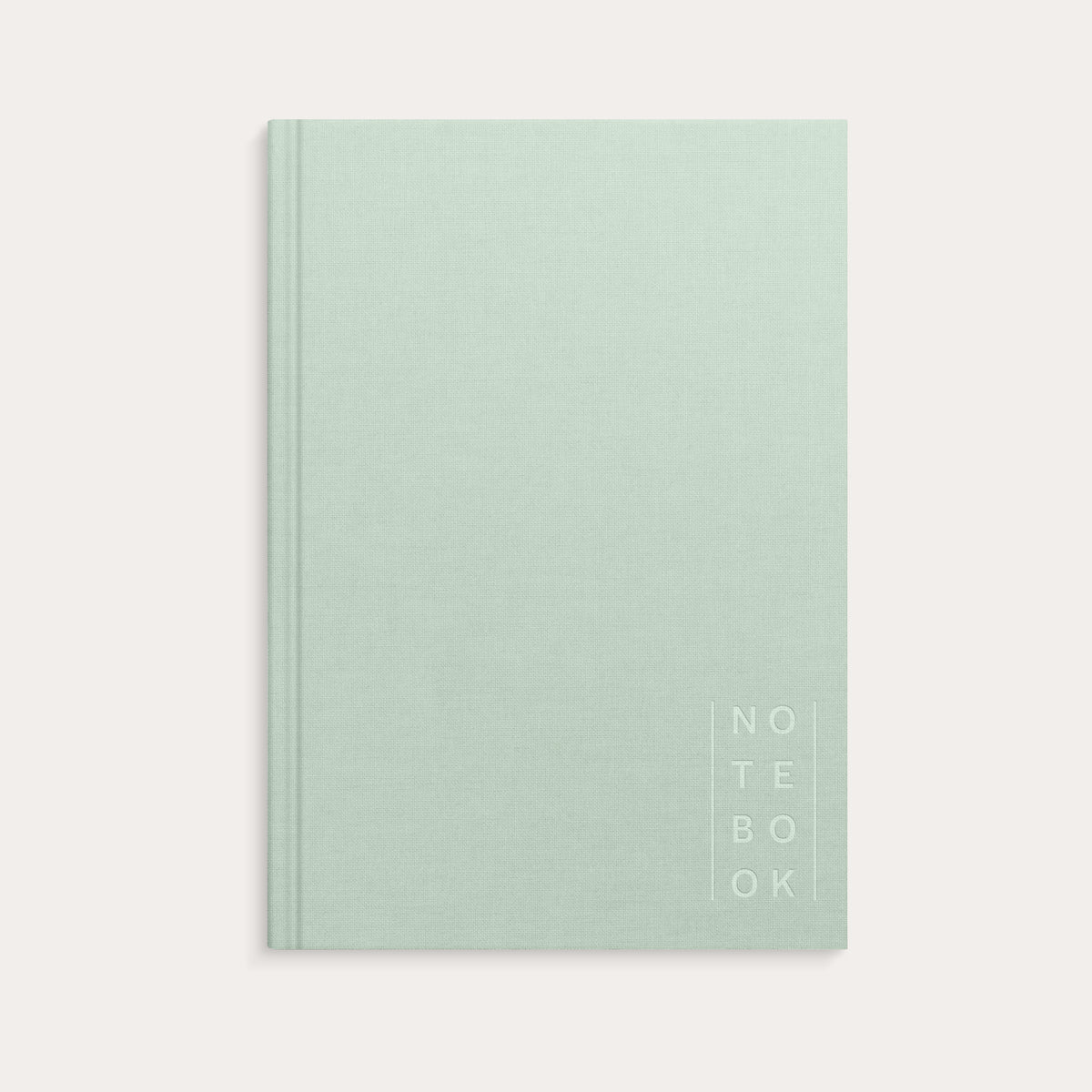 Notebook Textile green lined A5