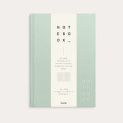 Notebook Textile green lined A5