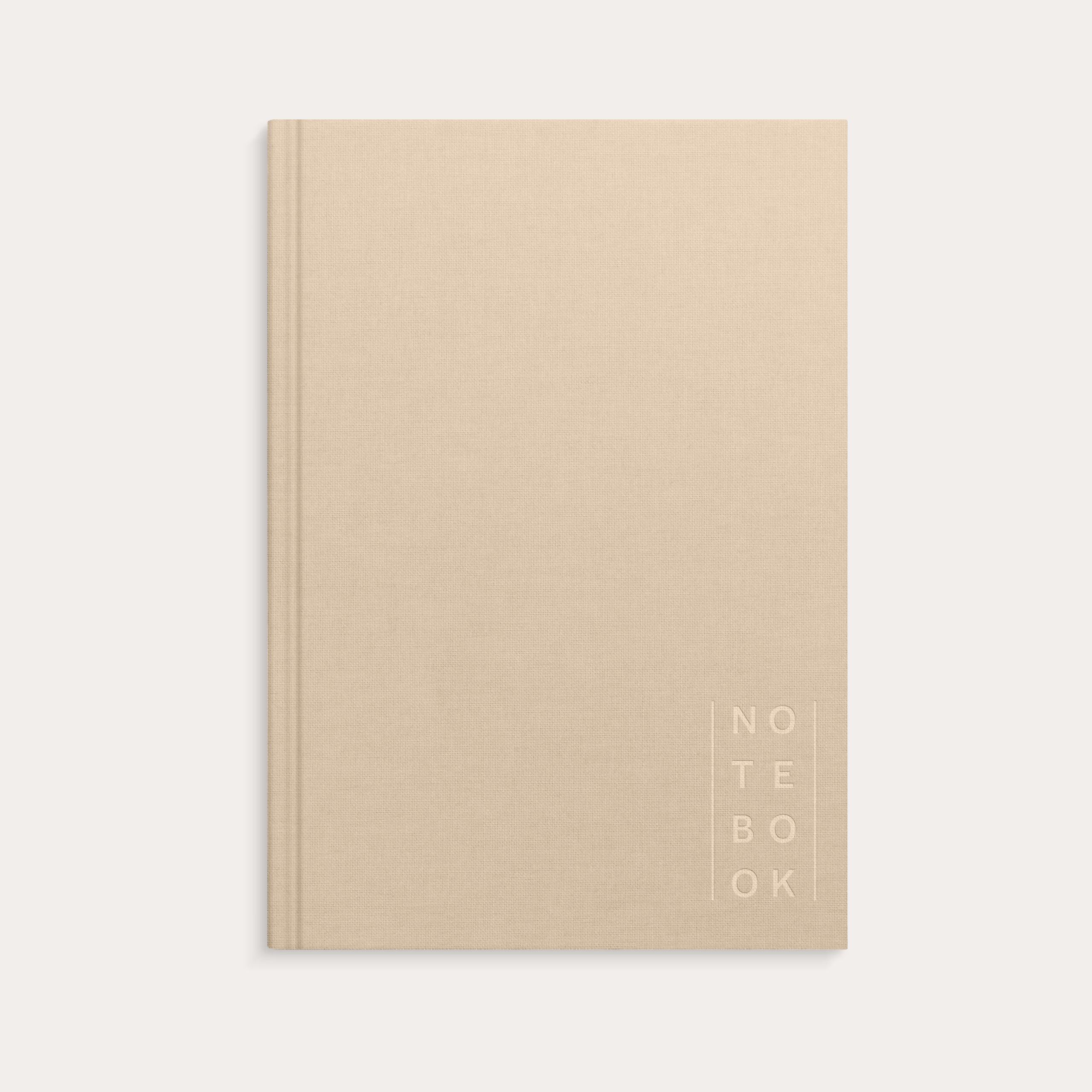 Notebook Textile beige lined A5