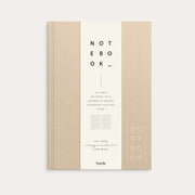 Notebook Textile beige lined A5