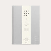 Notebook Textile light grey lined A4