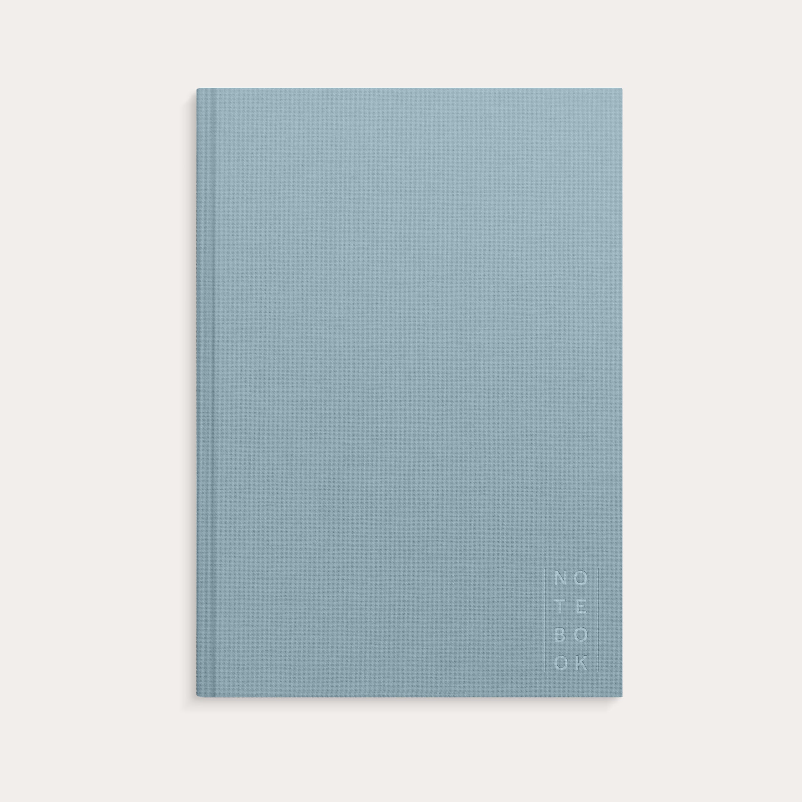 Notebook A4 Textile Light Blue