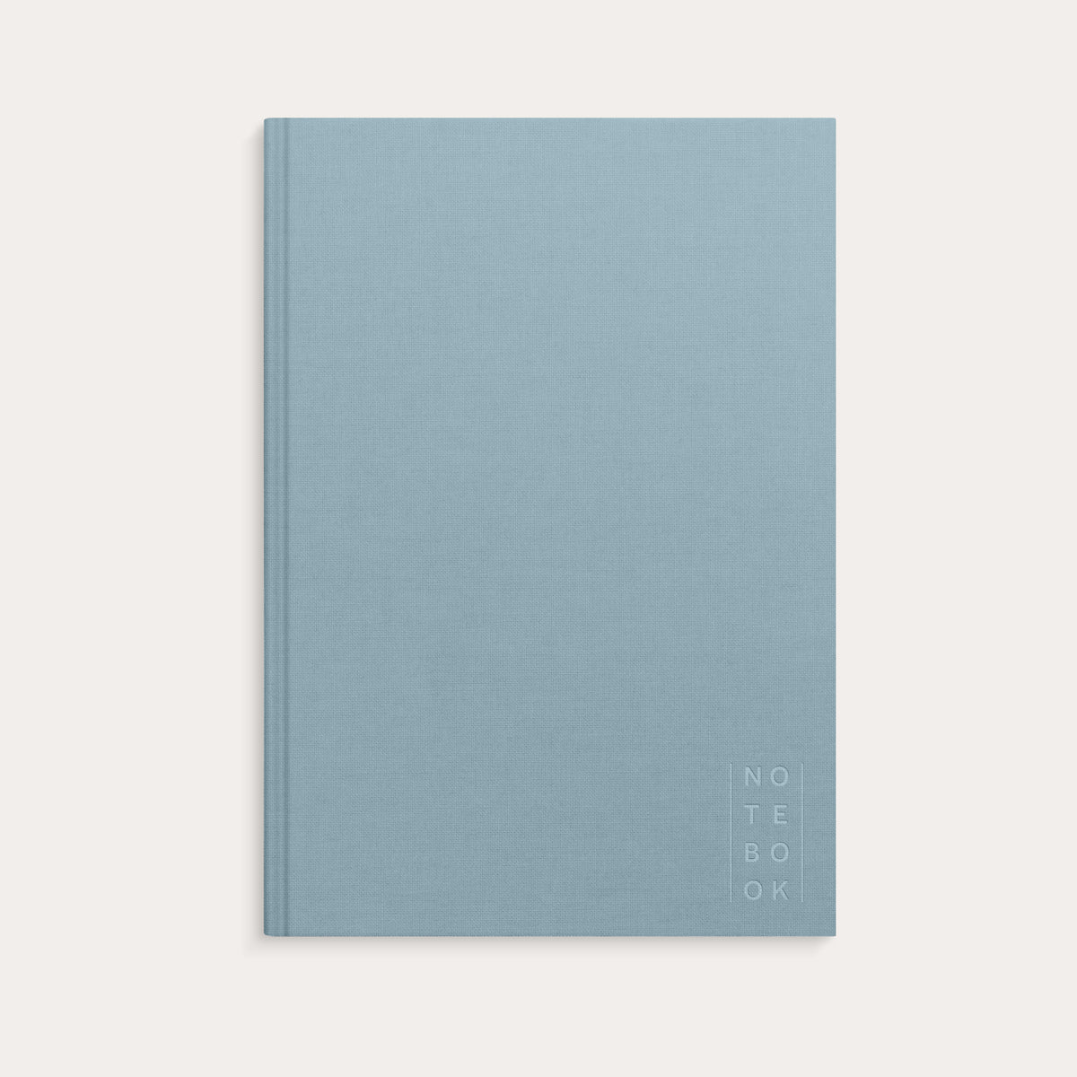 Notebook Textile light blue lined A4
