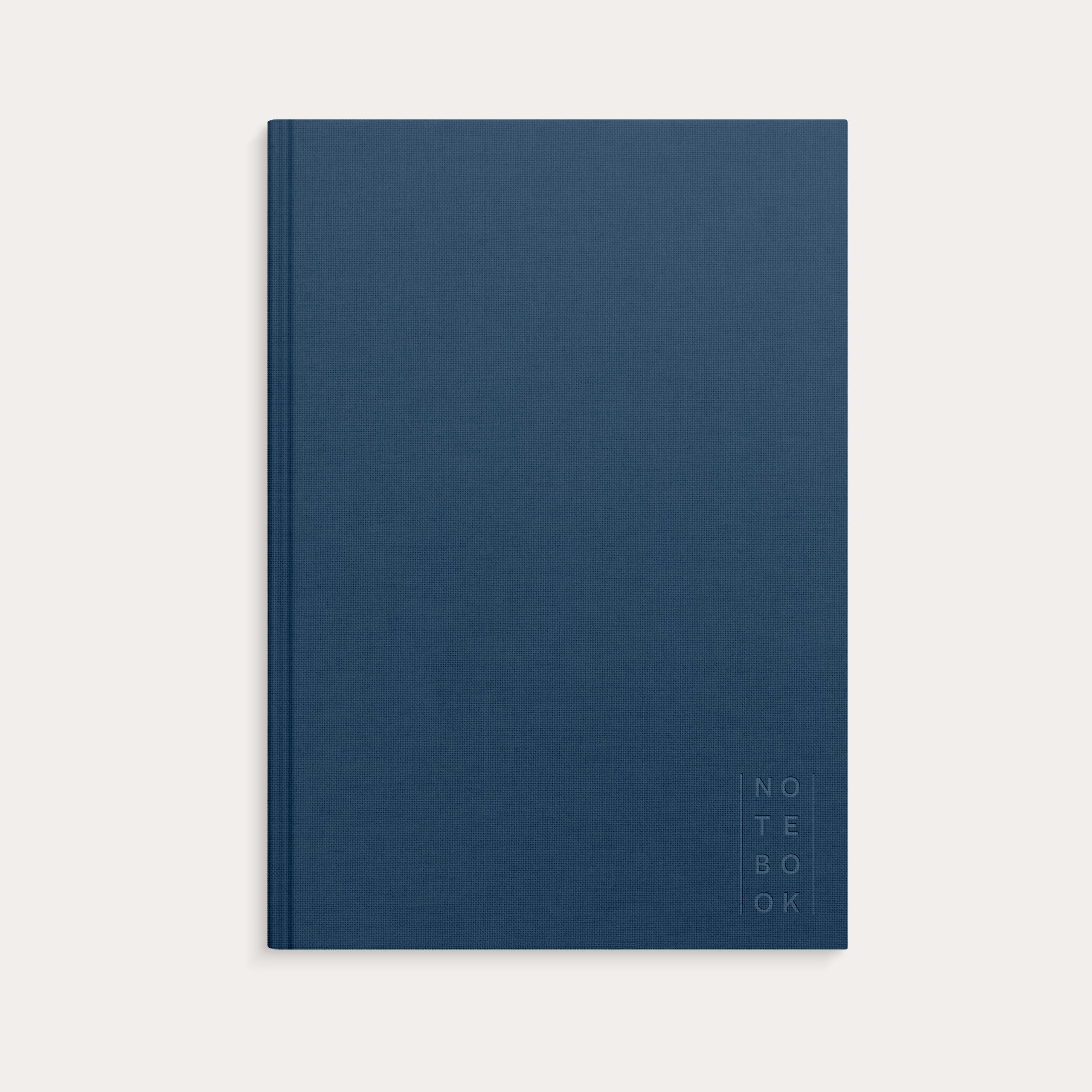 Notebook Textile dark blue blank A4