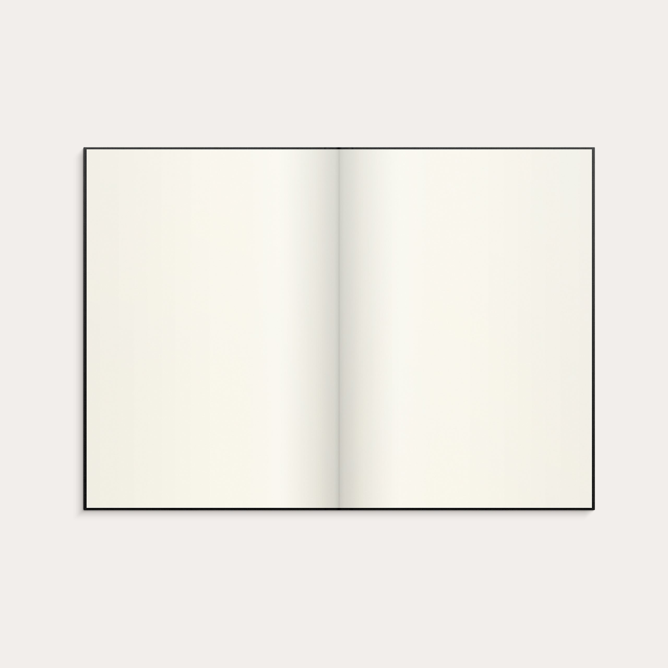 Notebook Textile black blank A4