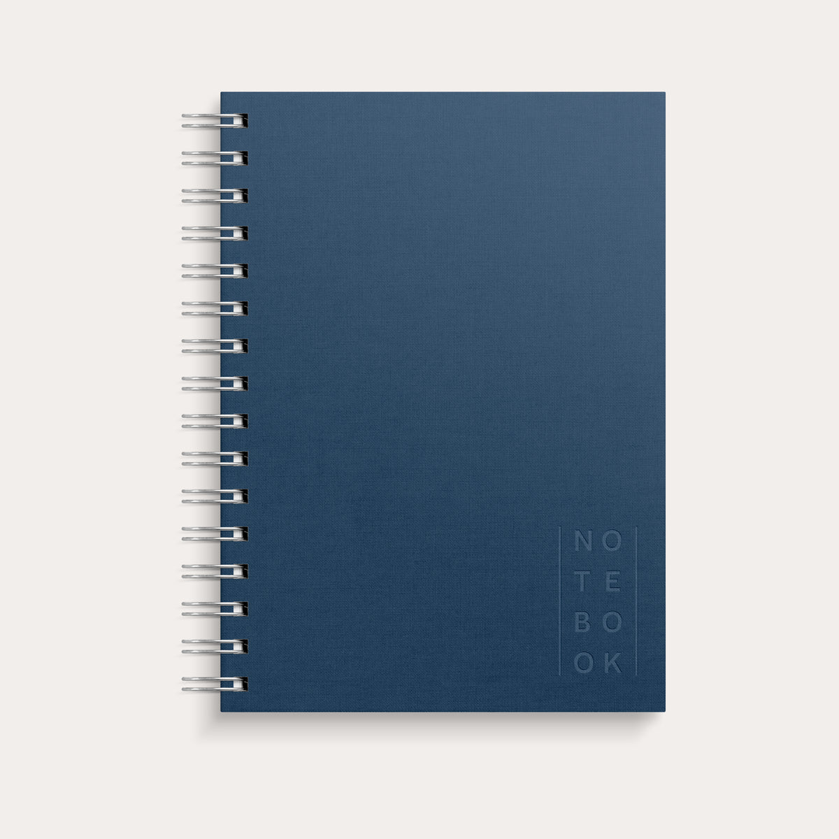 Notebook Textile dark blue lined A5