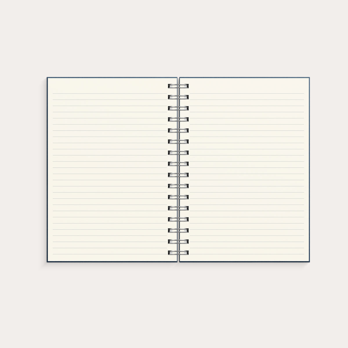 Notebook Textile dark blue lined A5