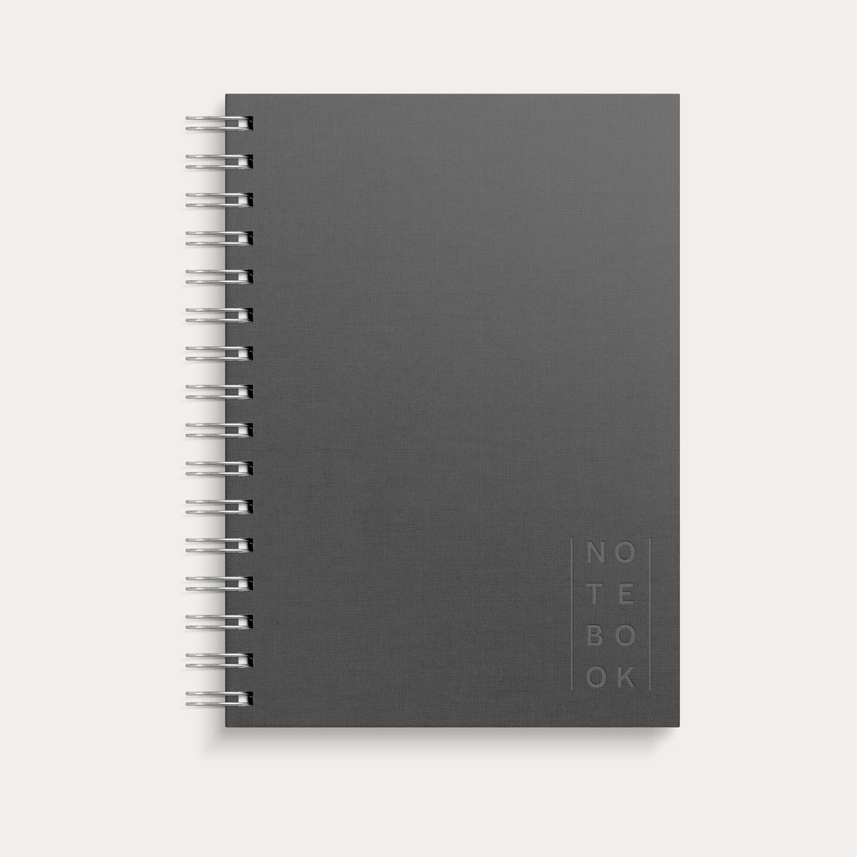 Notebook A5 Textile Dark Grey