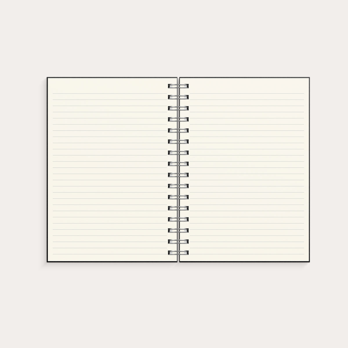 Notebook Textile black lined A5
