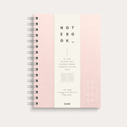 Notebook Textile pink lined A5