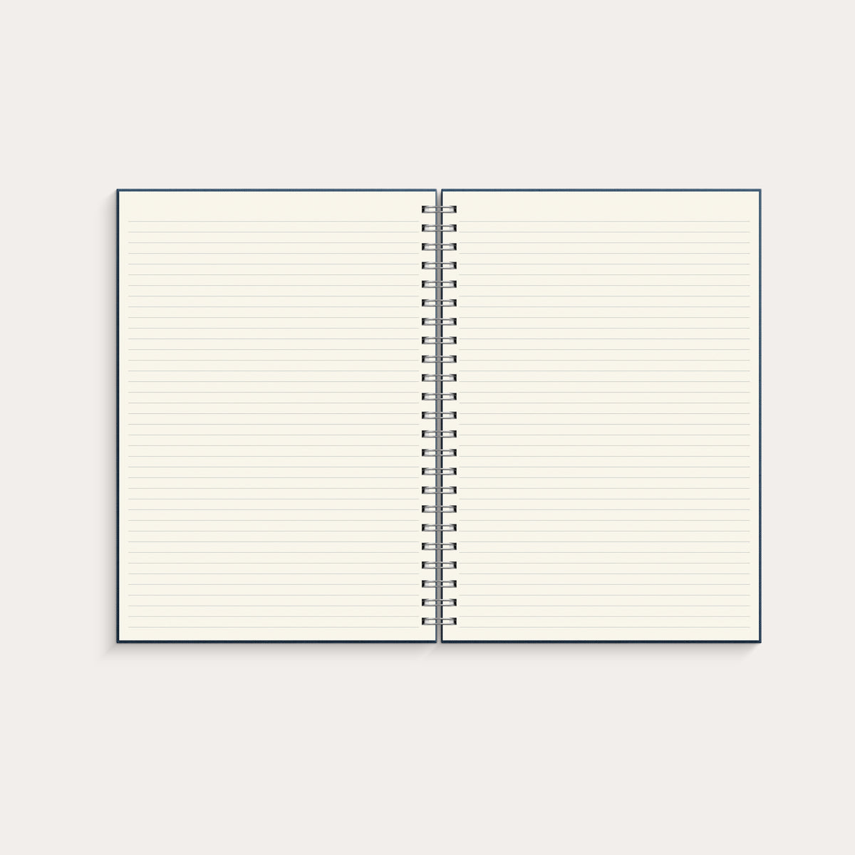 Notebook Textile dark blue lined A4
