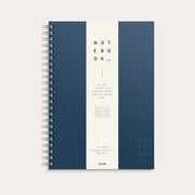 Notebook A4 Textile Dark Blue