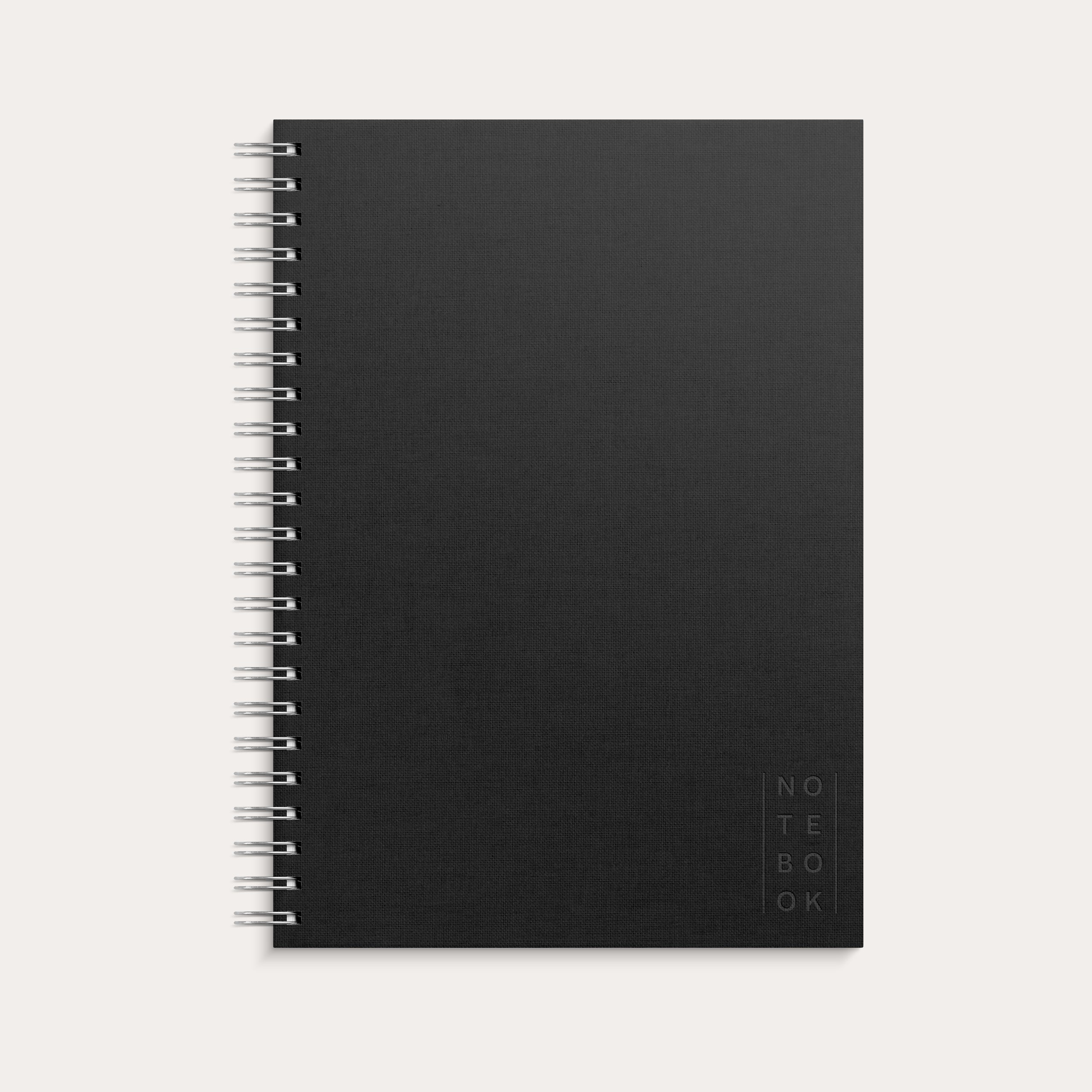 Notebook A4 Textile Black
