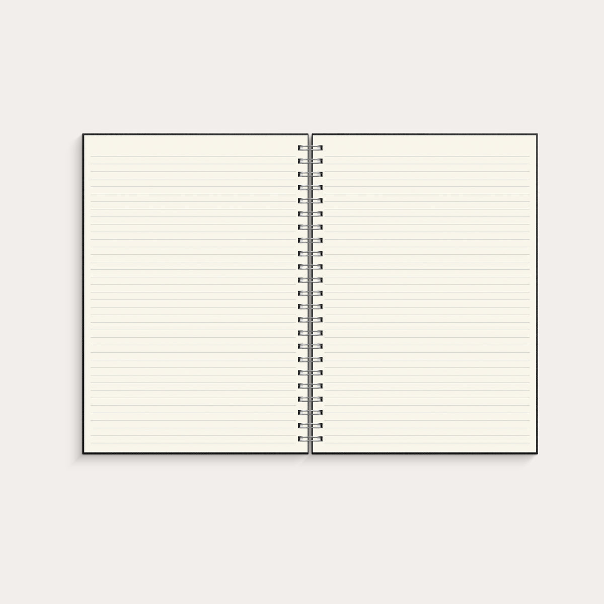 Notebook Textile black lined A4