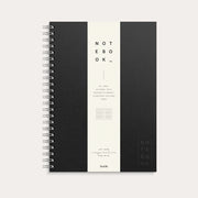 Notebook A4 Textile Black