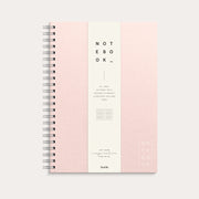 Notebook Textile pink lined A4